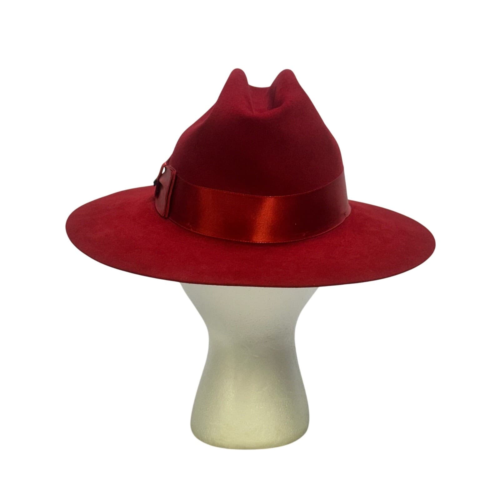 Resistol Self Conforming 5X Beaver Vintage Creased Satin Band 'Madera' Red Hat - Thumbnail 3