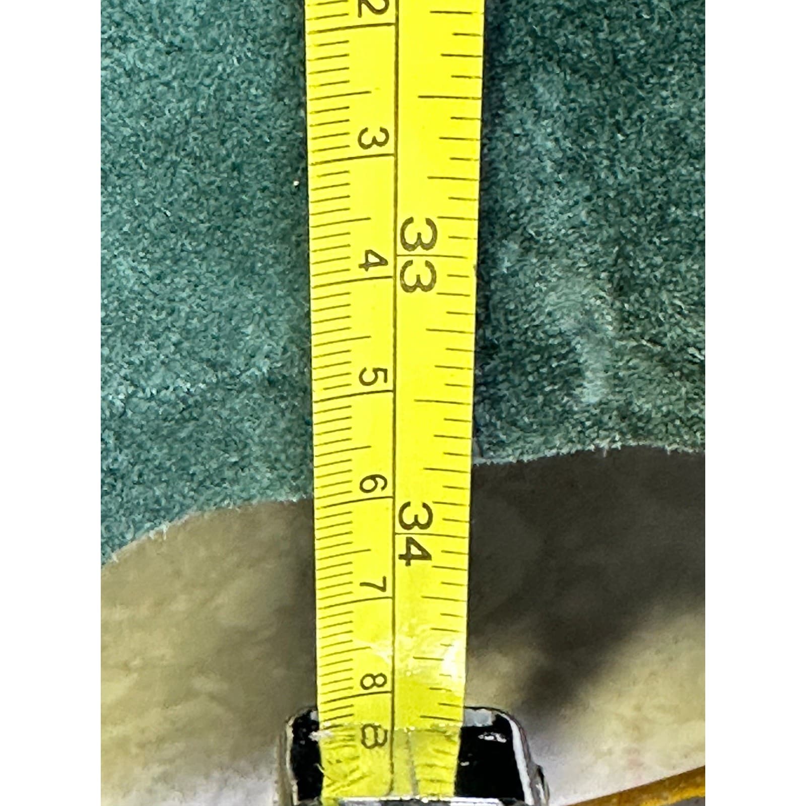 S.H.E. for Austin Collection Green Suede Long Silver Button Down Western Skirt-8 - Thumbnail 8