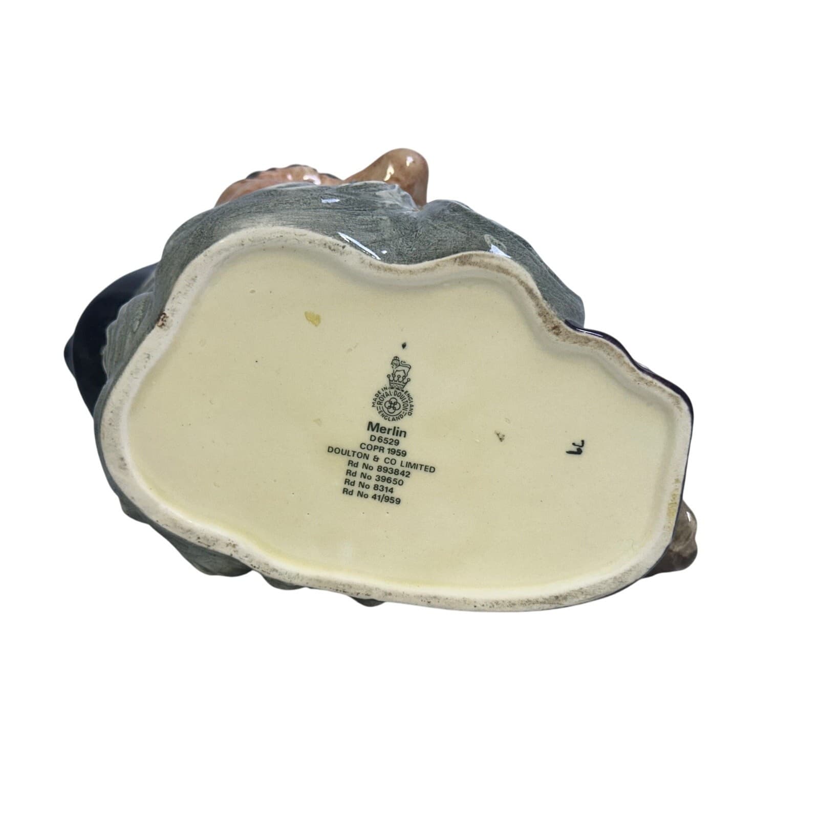 Royal Doulton England 1959 Large 'Merlin Toby Jug' Owl Handle D6529 Excellent - Thumbnail 6