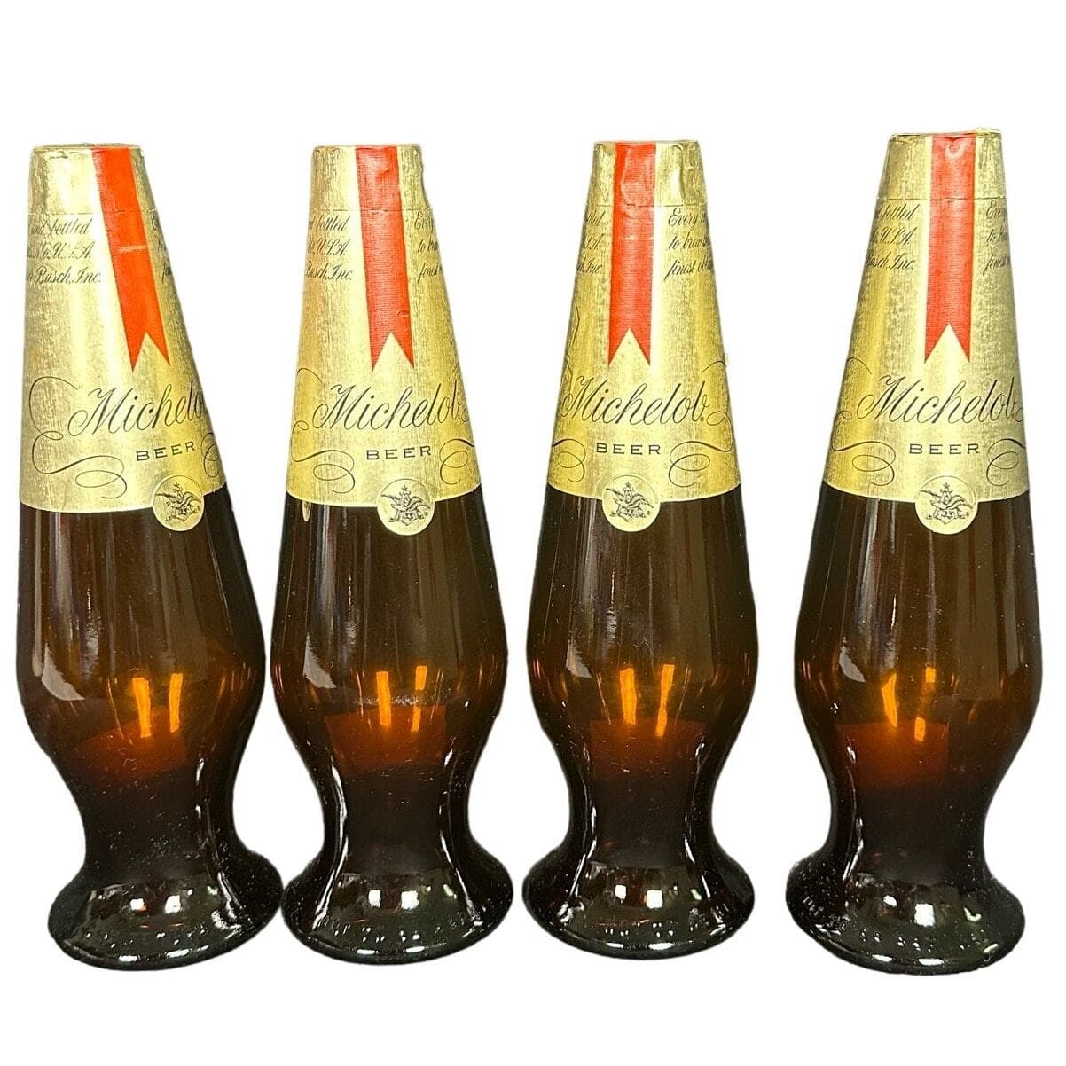 Michelob Beer Bottles 4 Sealed Display Only in Original Carton-Very RARE! - Thumbnail 3