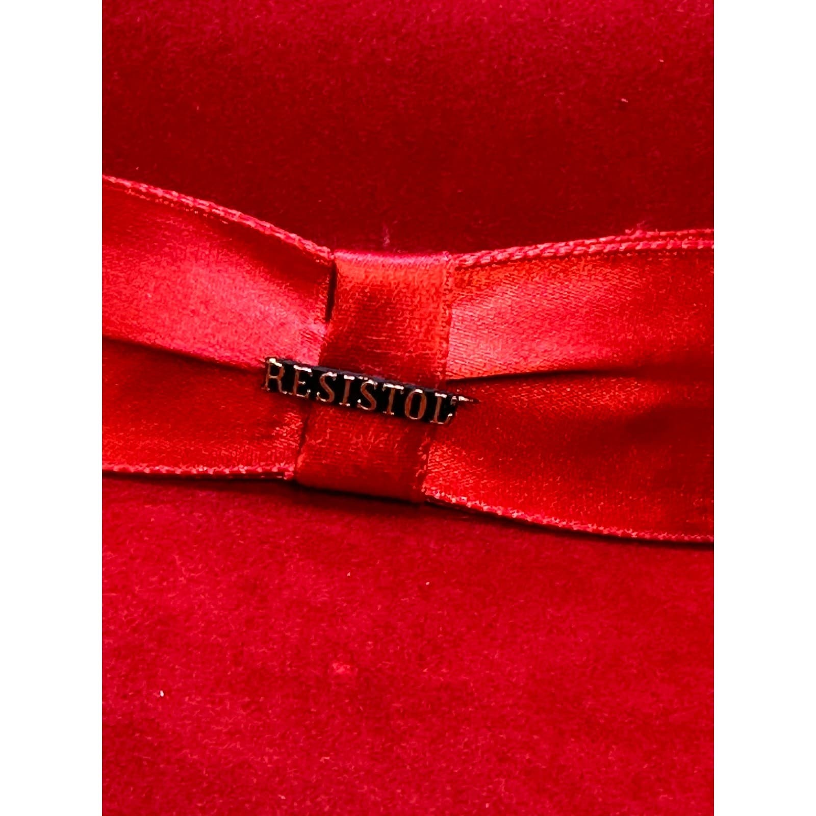 Resistol Self Conforming 5X Beaver Vintage Creased Satin Band 'Madera' Red Hat - Thumbnail 5
