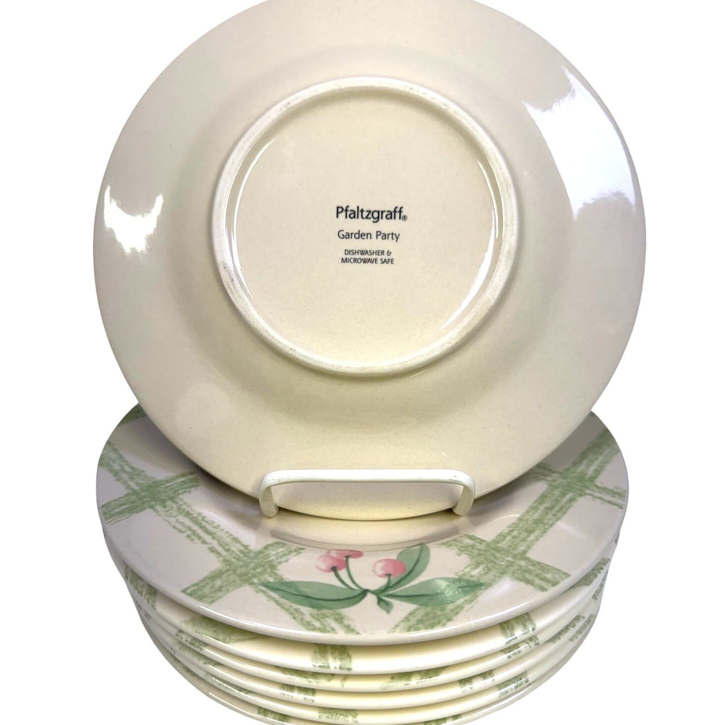 Pfaltzgraff Retired 1991-1999 'Garden Party' 8.25" Salad Plate/Cherries-Set of 7 - Thumbnail 2