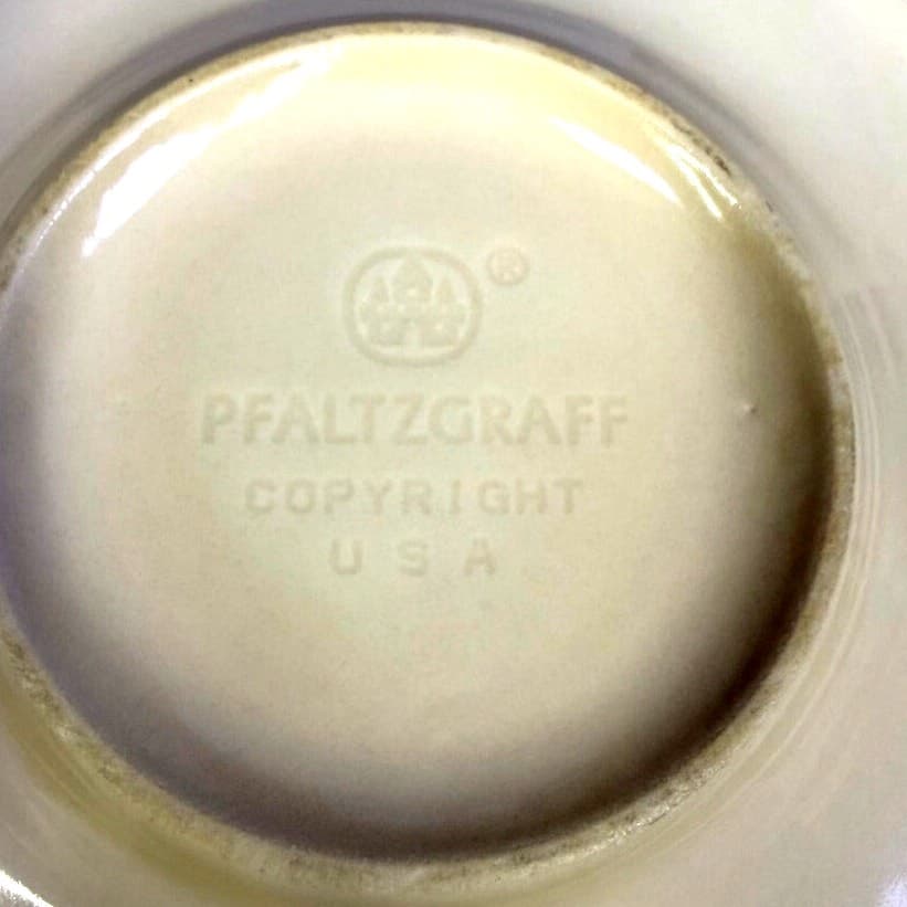 Pfaltzgraff Retired 1991-1999 'Garden Party' (4) Coffee Mugs (3) Saucers - Thumbnail 7