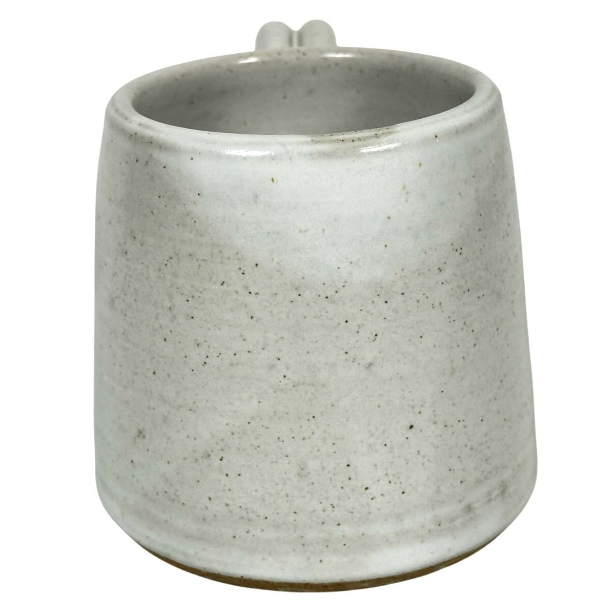 White Ash Hand Crafted Coffee Mug with Double Loop Handle-Exceptional! - Thumbnail 5