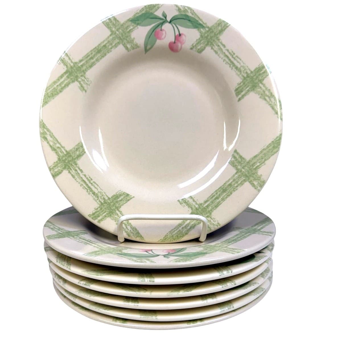 Pfaltzgraff Retired 1991-1999 'Garden Party' 8.25" Salad Plate/Cherries-Set of 7 - Thumbnail 3