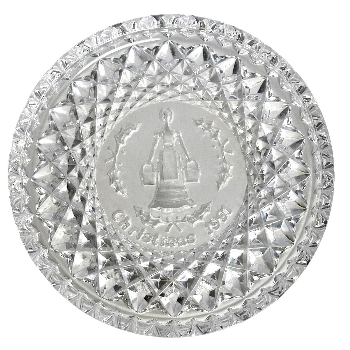 Waterford Ireland Crystal Twelve Days of Christmas 1991 "Maids-a-Milking" Plate