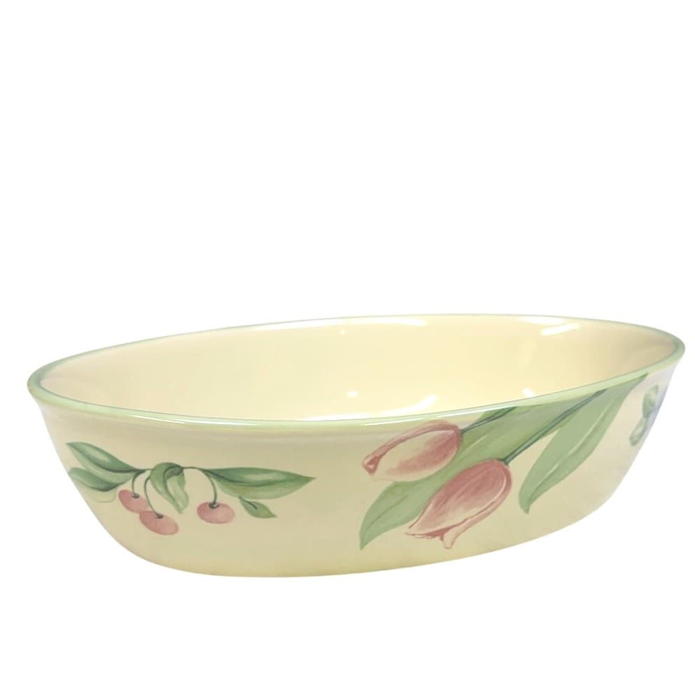 Pfaltzgraff Retired 1991-1999 'Garden Party' 10" Oval Baking Dish