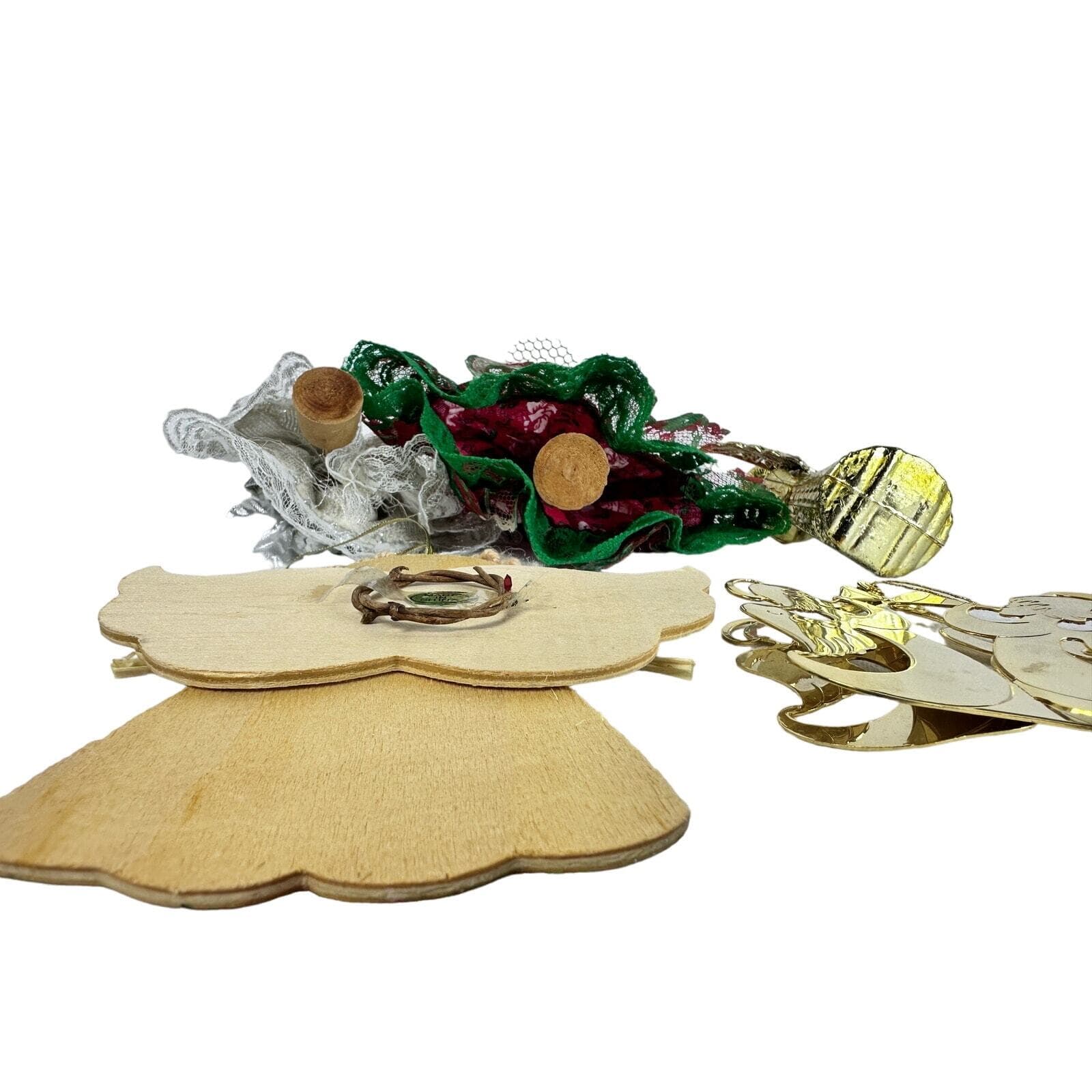 Lot of 5 Vintage Christmas Angel Ornaments in Various Sizes. Please See photos - Thumbnail 13