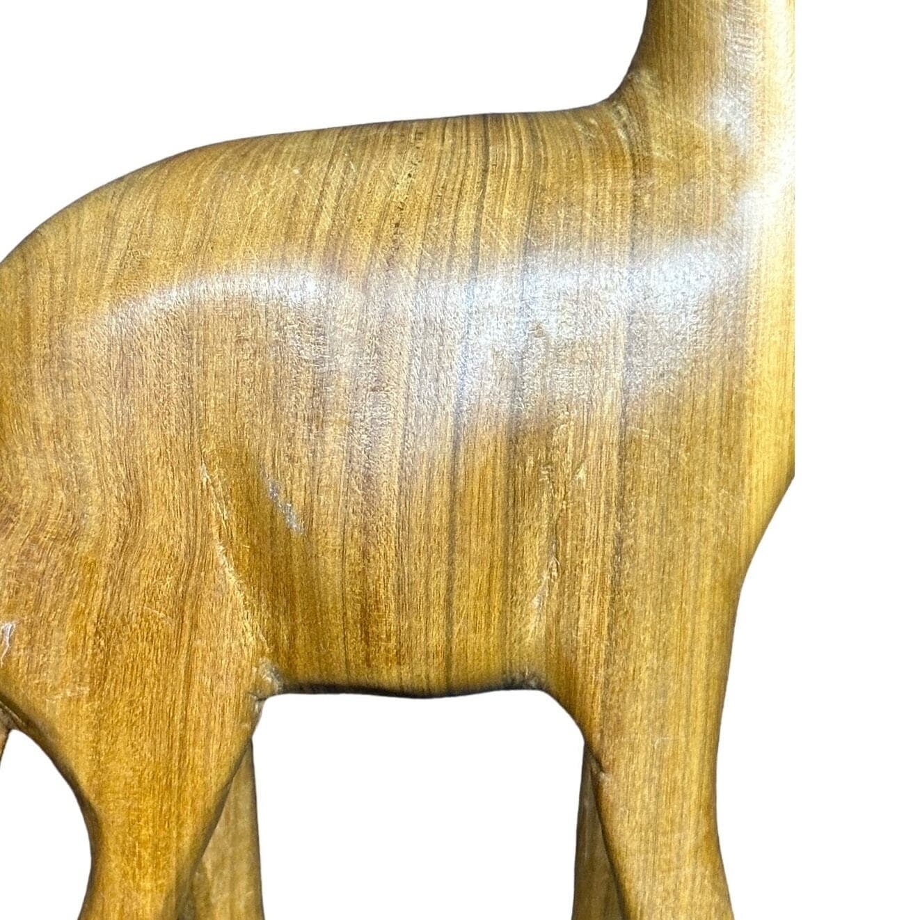 Carved Wooden Antelope Gazelle on Stand-10.5” Very Good Condition! - Thumbnail 6