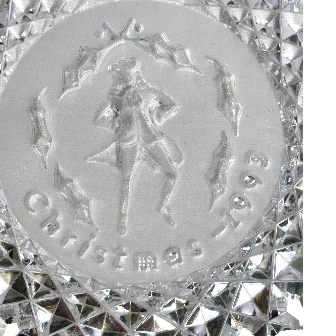 Waterford Crystal Twelve Days of Christmas 1993 "Lords-a-Leaping" Plate Ireland - Thumbnail 2