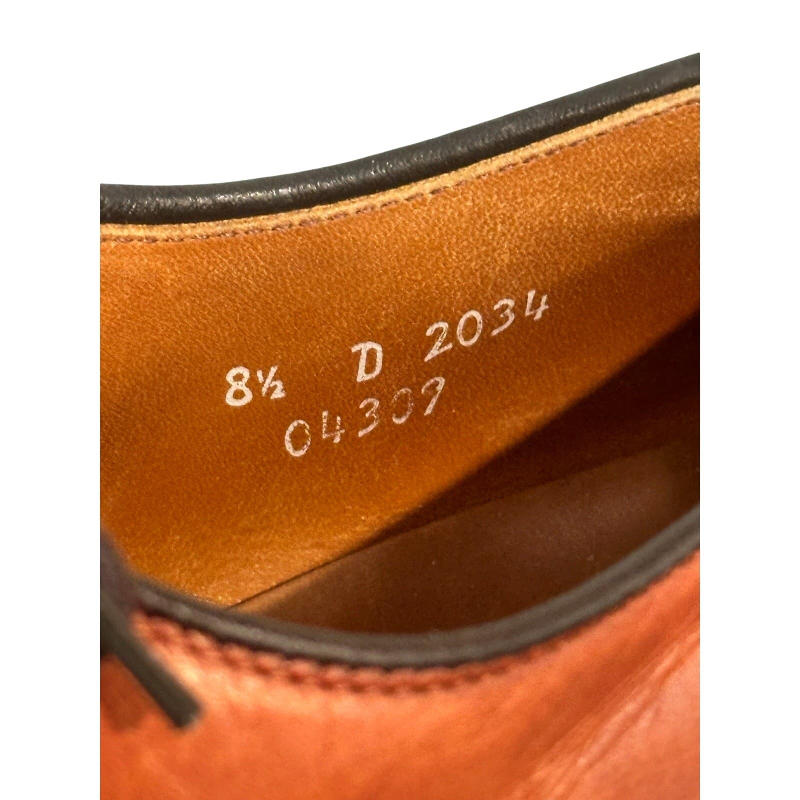 Allen Edmonds Byron Cap Toe Shoes Men's US 8.5 D Leather Brown 2034 Made in USA - Thumbnail 9