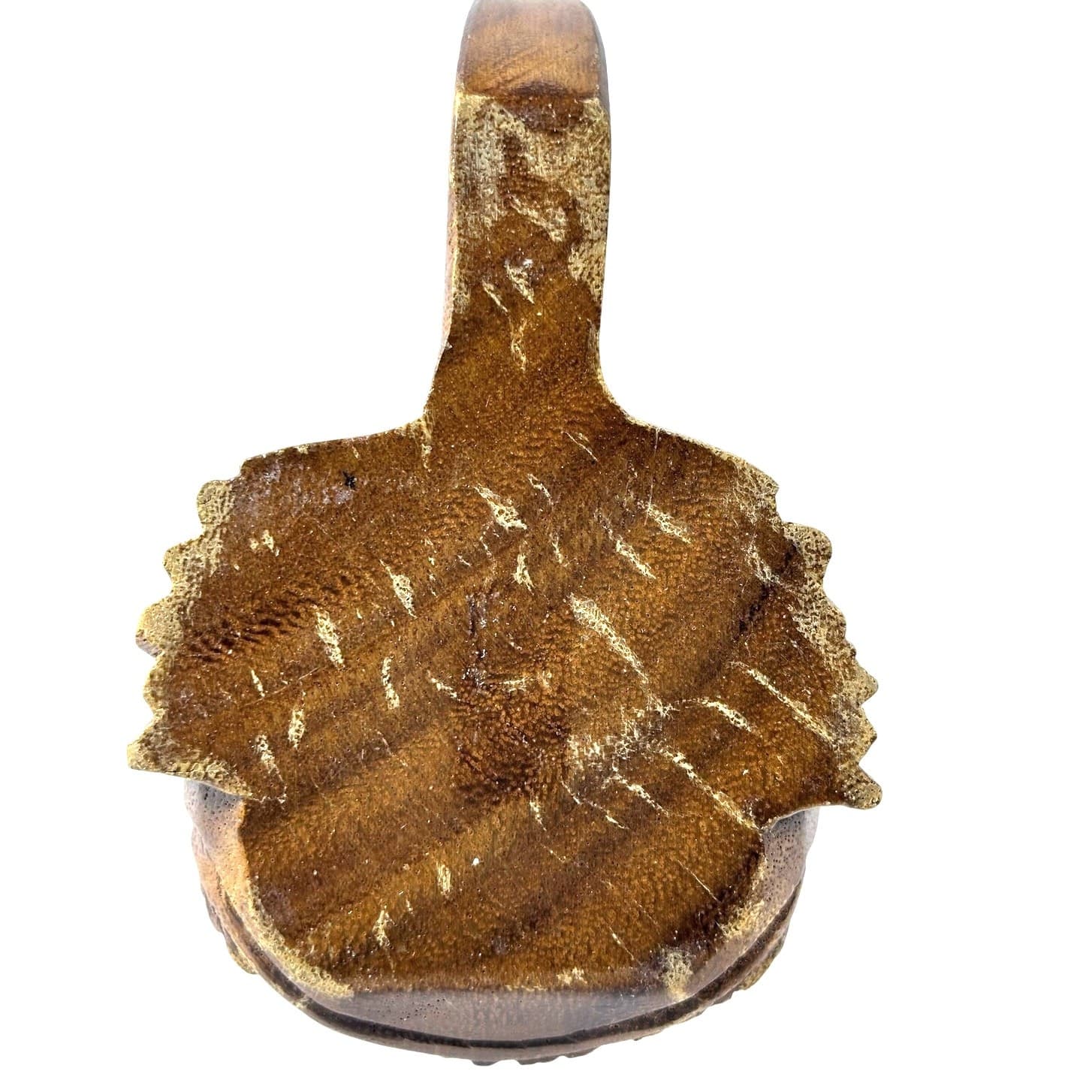 Carved Wooden Vintage 1970's Tiki Mug-Featuring a Ku Face-Philippines-Nice! - Thumbnail 8