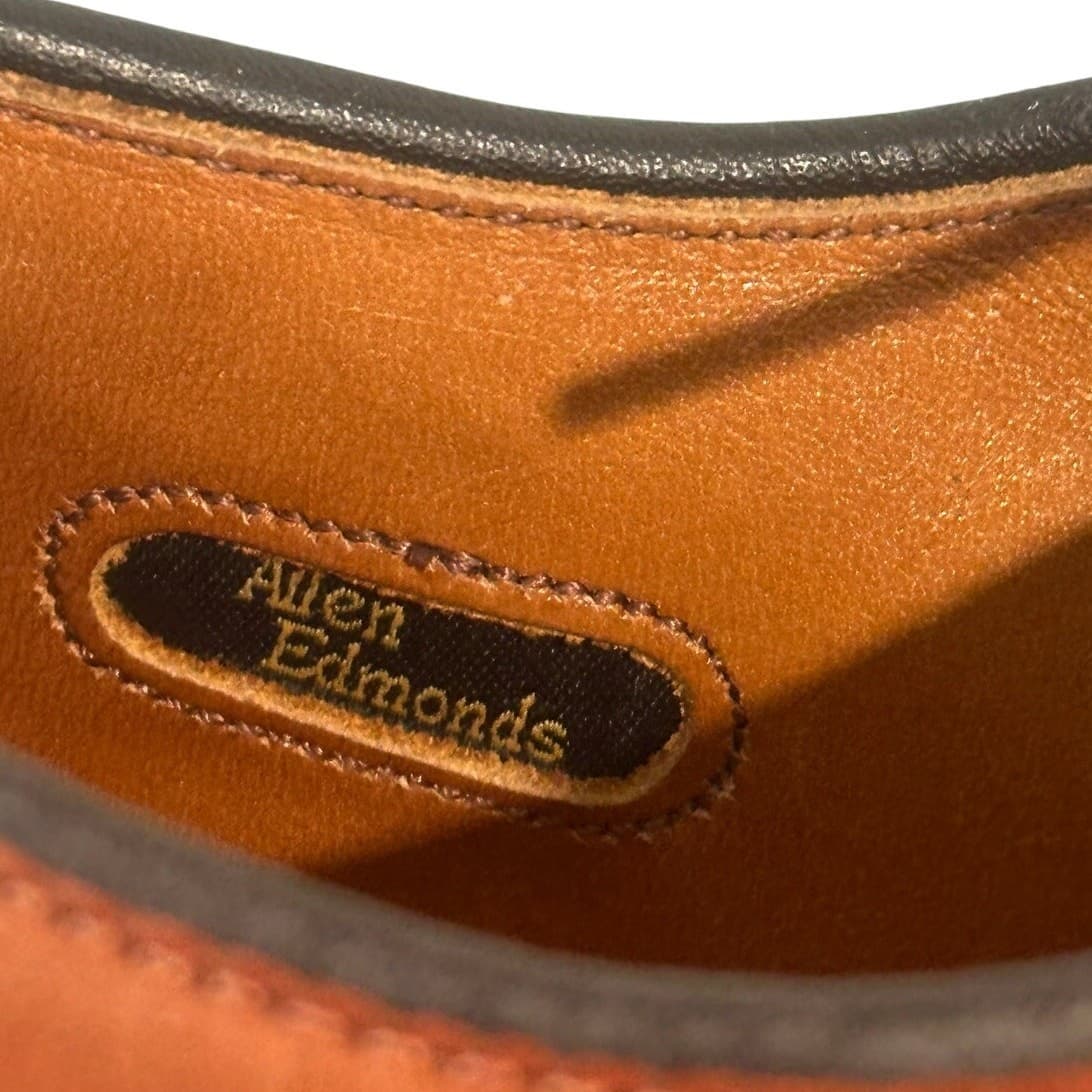 Allen Edmonds Byron Cap Toe Shoes Men's US 8.5 D Leather Brown 2034 Made in USA - Thumbnail 10