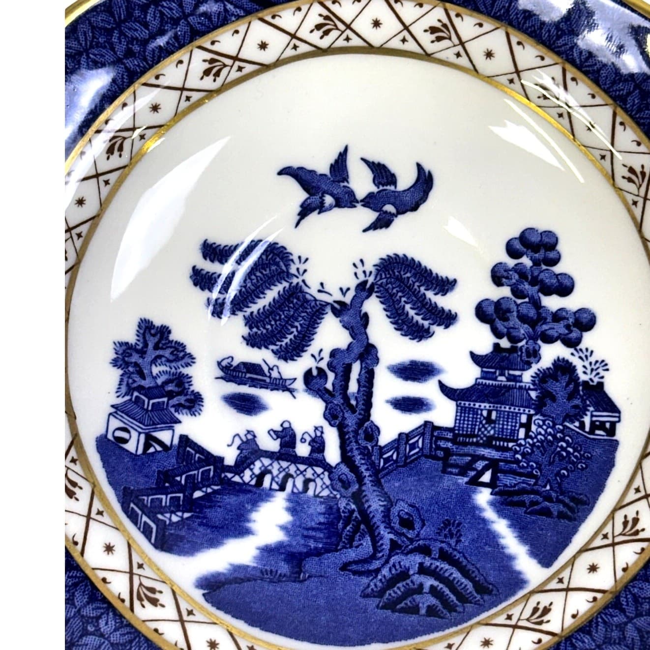 Royal Doulton Retired 1982-1999 Booths 'Real Old Willow' 5.75"Saucer - Thumbnail 2