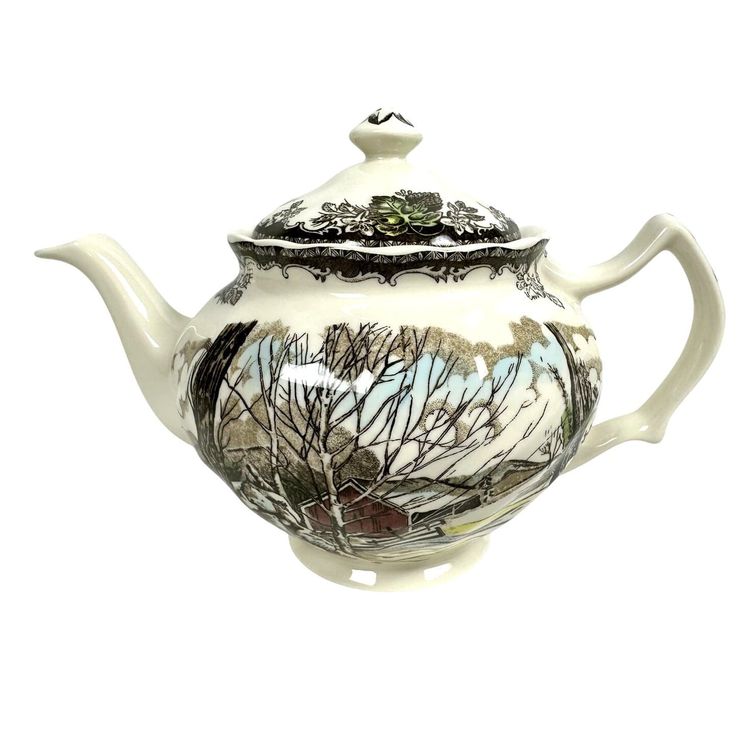 Johnson Bros Friendly Village England Vintage Sugar Maples Teapot-Excellent! - Thumbnail 4