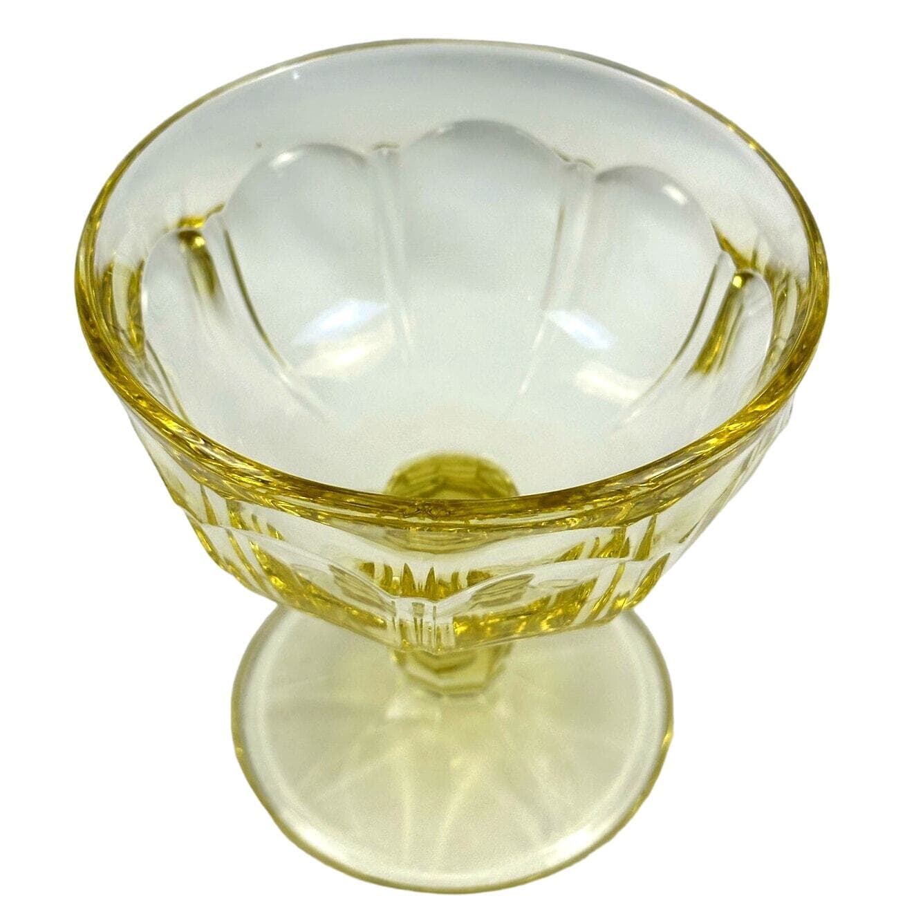Noritake Provincial Yellow Vintage Low Sherbet Champagne Glass-Excellent Mint! - Thumbnail 4