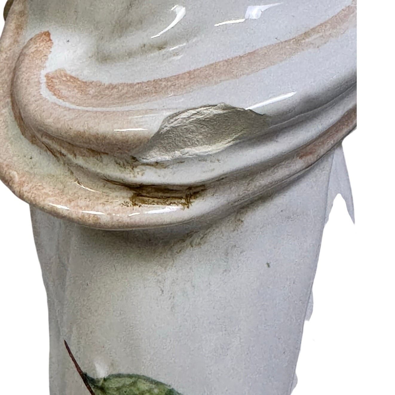 Ugo Zaccagnini Style Porcelain Chinese Man and Woman 22.5" Vintage Figurines - Thumbnail 12
