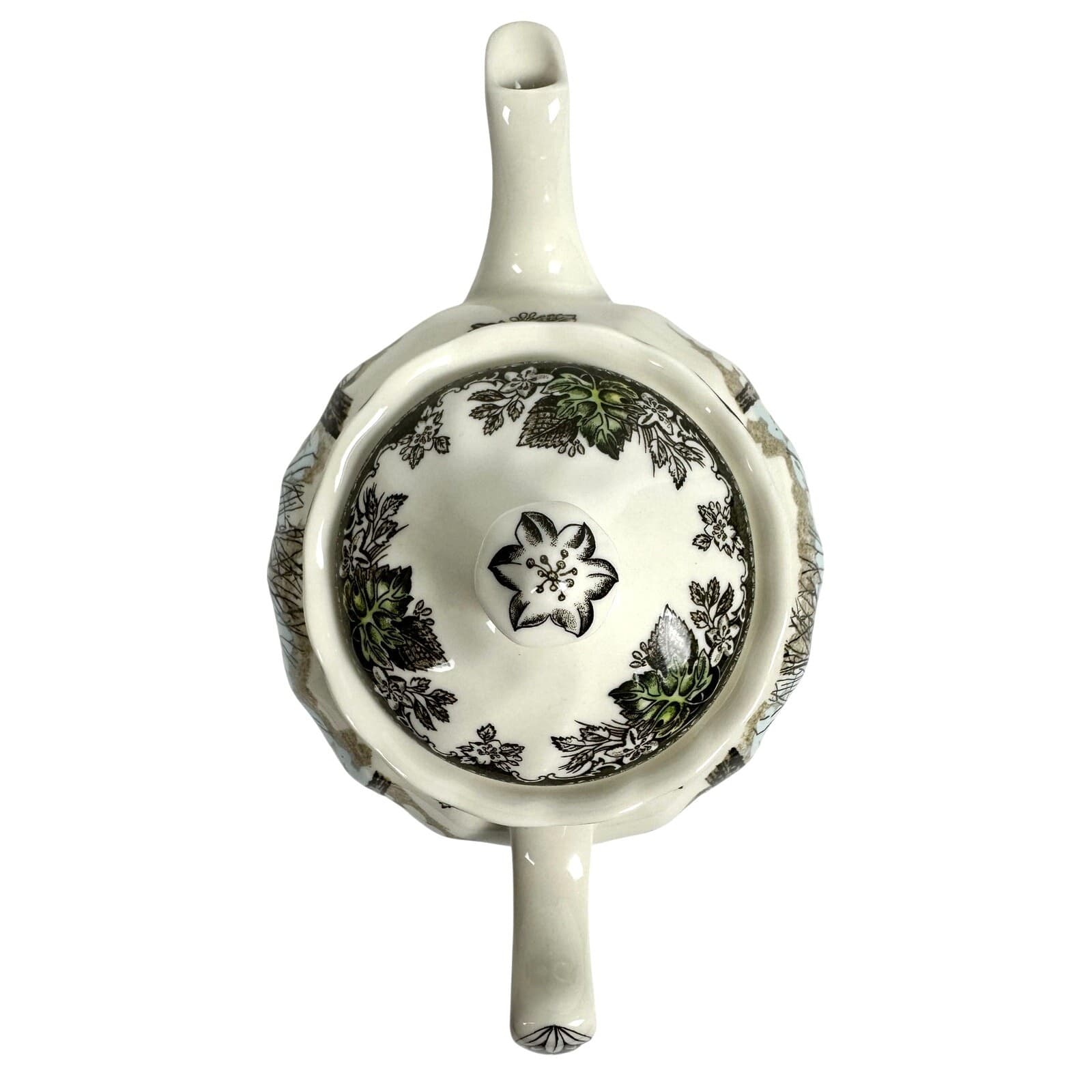 Johnson Bros Friendly Village England Vintage Sugar Maples Teapot-Excellent! - Thumbnail 5