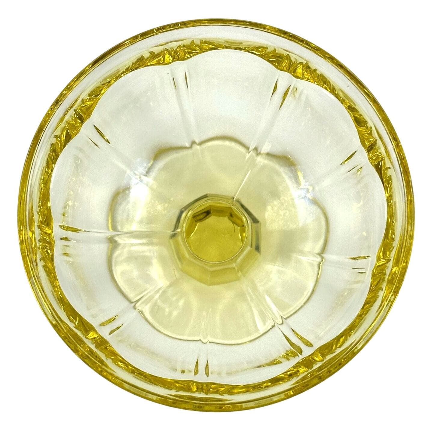 Noritake Provincial Yellow Vintage Low Sherbet Champagne Glass-Excellent Mint! - Thumbnail 5