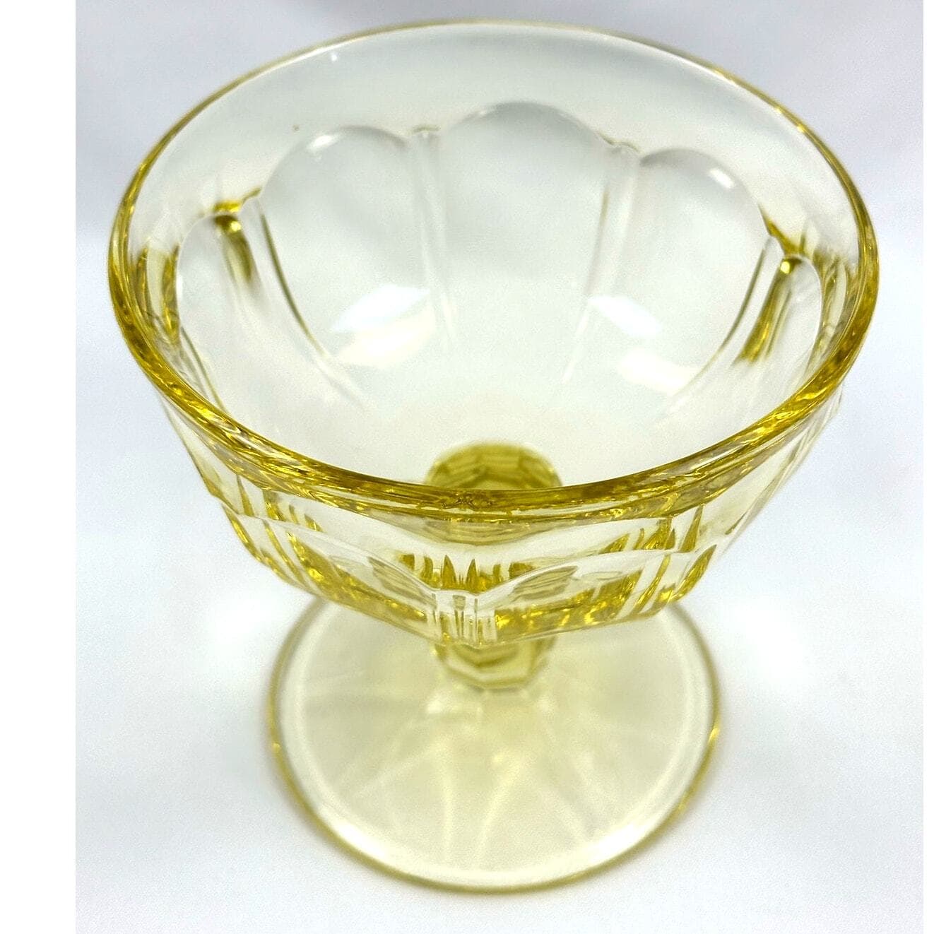Noritake Provincial Yellow Vintage Low Sherbet Champagne Glass-Excellent Mint! - Thumbnail 10