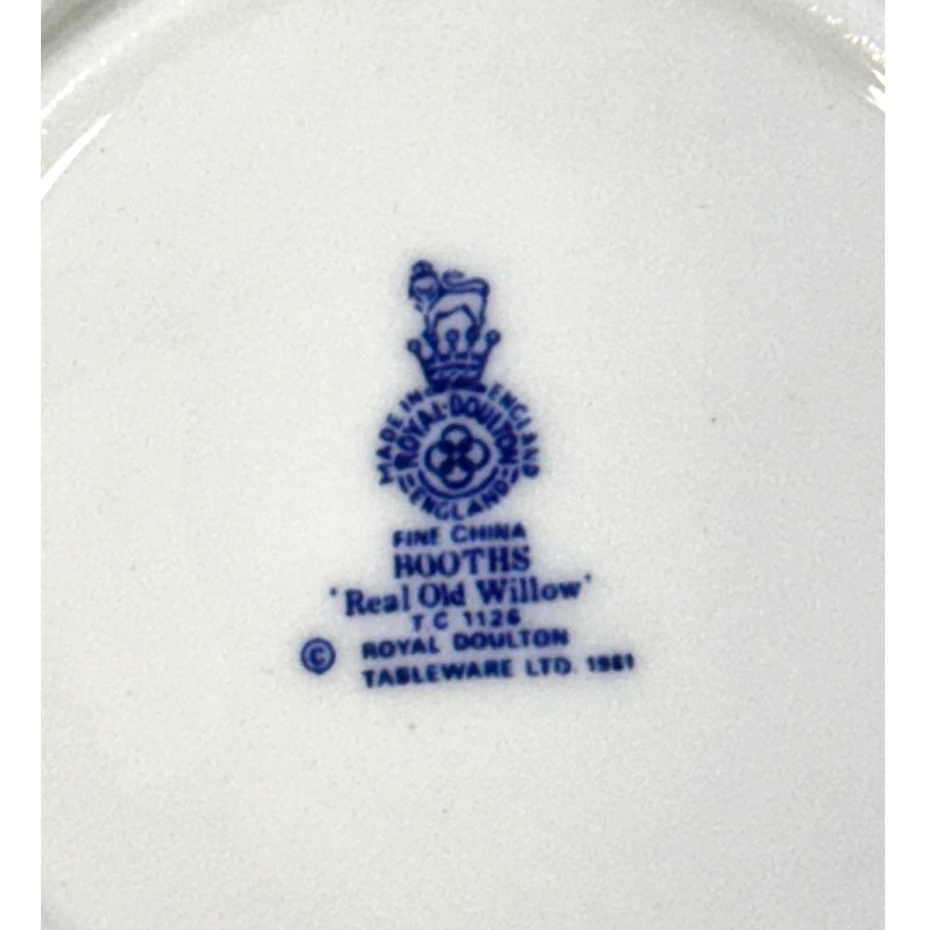 Royal Doulton Retired 1982-1999 Booths 'Real Old Willow' 5.75"Saucer - Thumbnail 4