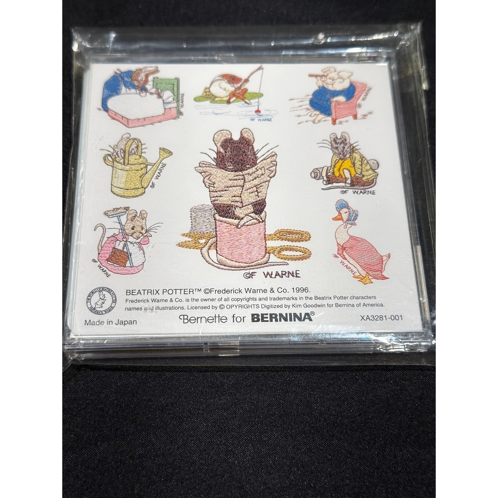 Studio Bernina Peter Rabbit Collection 104 Embroidery Deco Card Deco Bernette - Thumbnail 2