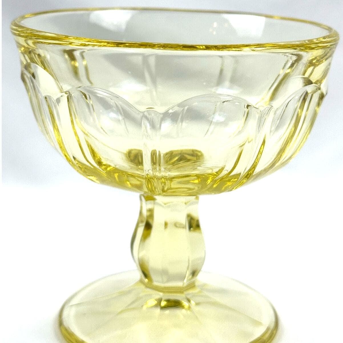 Noritake Provincial Yellow Vintage Low Sherbet Champagne Glass-Excellent Mint! - Thumbnail 9