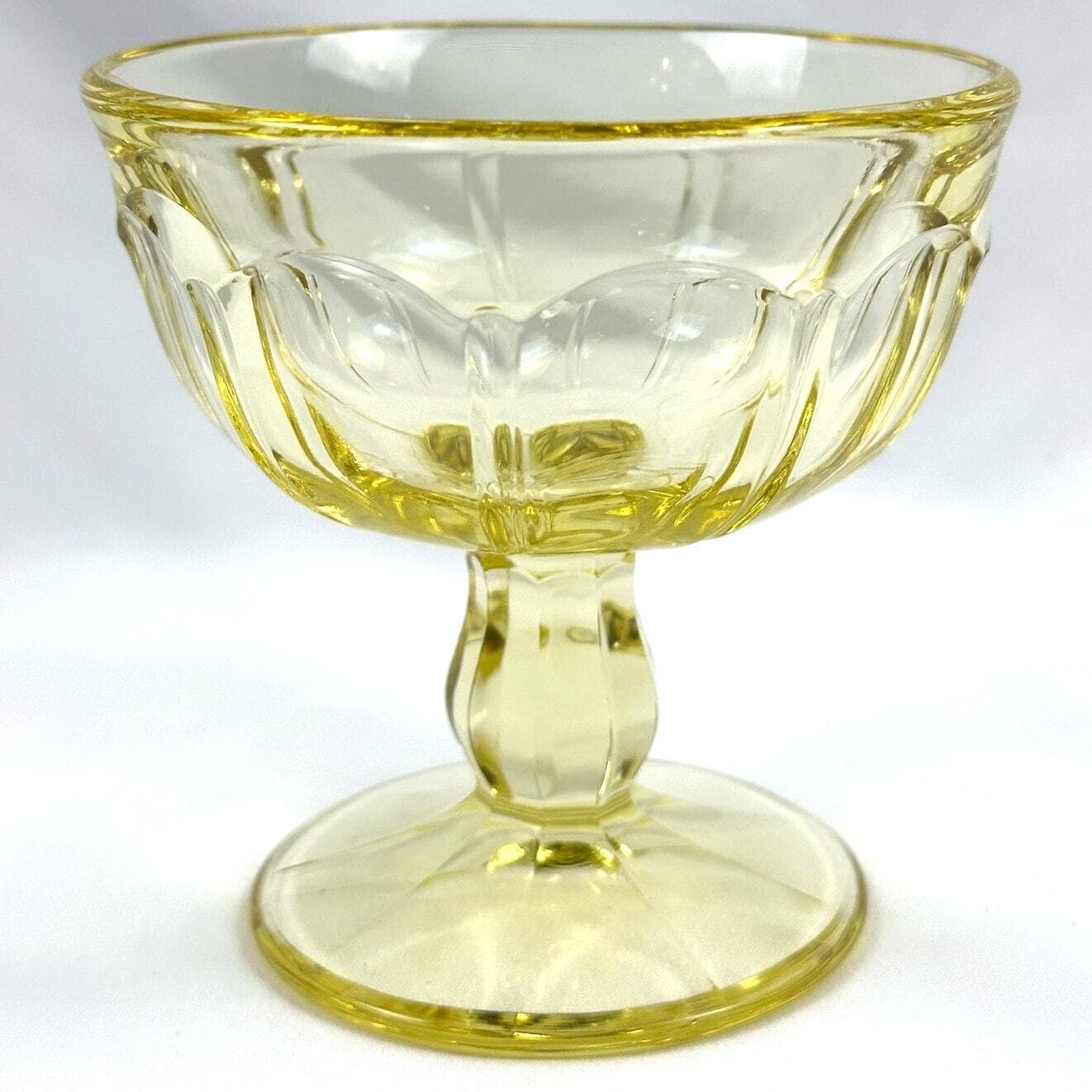 Noritake Provincial Yellow Vintage Low Sherbet Champagne Glass-Excellent Mint! - Thumbnail 7