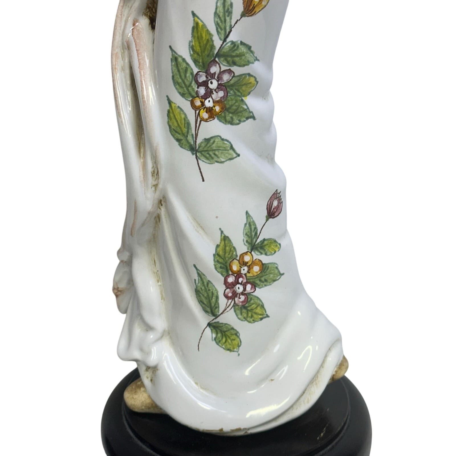 Ugo Zaccagnini Style Porcelain Chinese Man and Woman 22.5" Vintage Figurines - Thumbnail 7