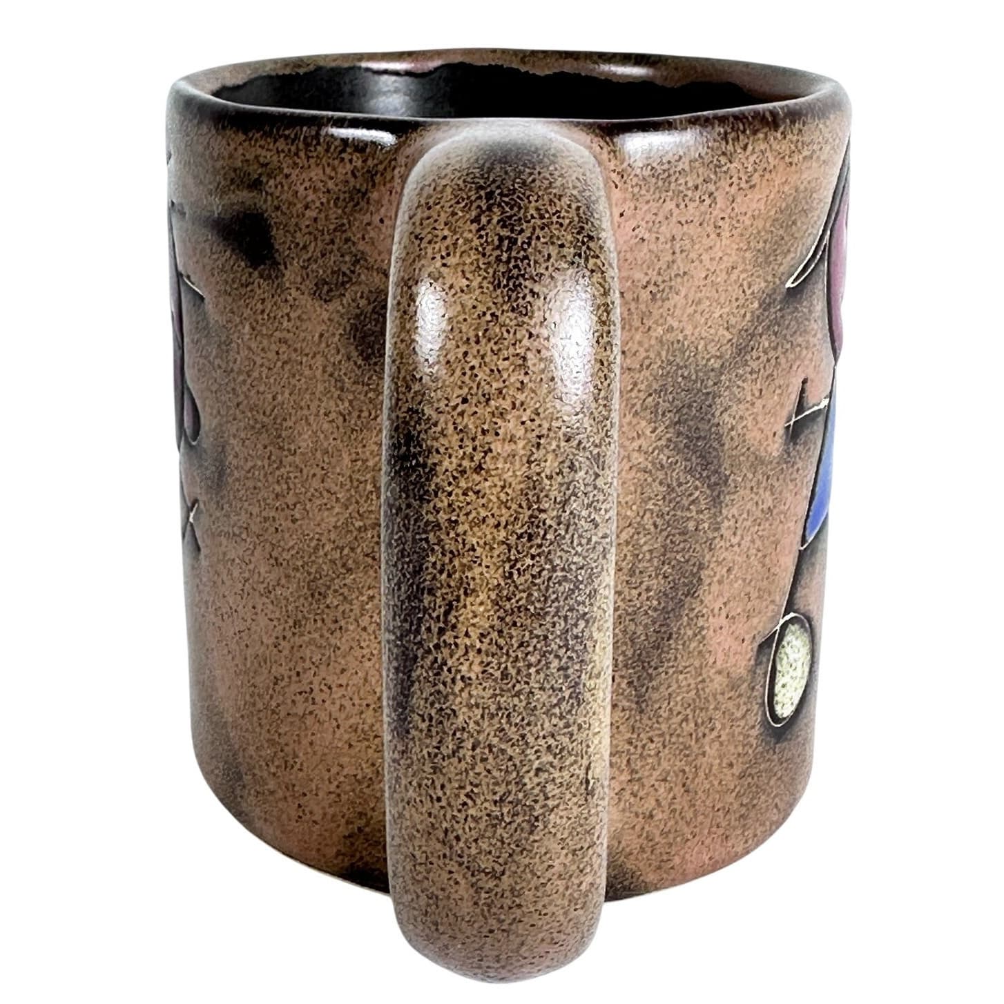 Art Pottery Coffee Mug Boy Girl Flowers Designed by Patrick Mexico-Excellent! - Thumbnail 4