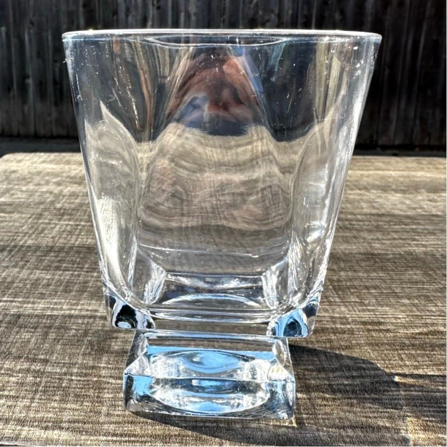 Fostoria Retired 1978-86 'Transition Plain' Double Old-Fashioned Glasses-Set 3 - Thumbnail 2