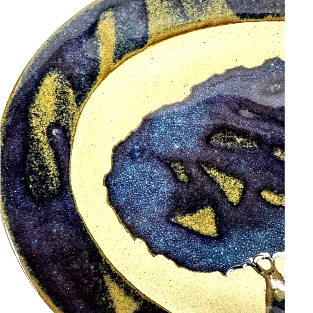 Labaire Pottery Blue Signed Tree of Life Oval 10.75" Serving Platter-Excellent! - Thumbnail 3