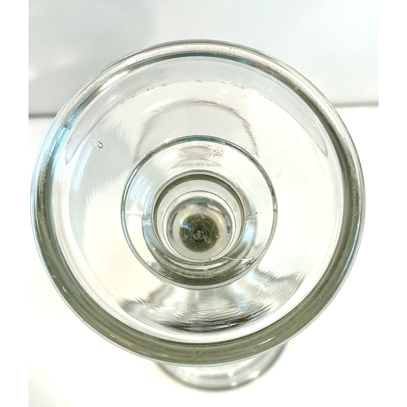 Pressed Glass Vintage 2-Part Screw Apart Candlestick 18.5" Tall-RARE & UNIQUE! - Thumbnail 5
