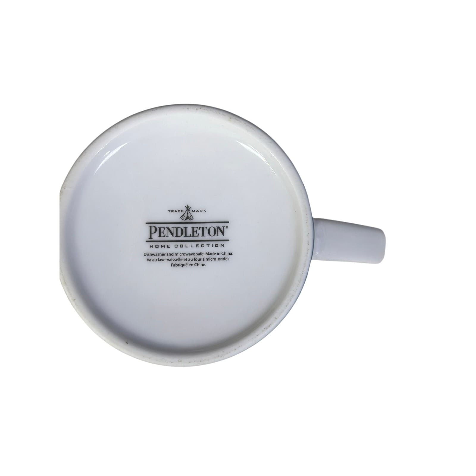 Pendelton American Indian College Fund Blue/Brown Aztec Design12 oz Coffee Mug - Thumbnail 6