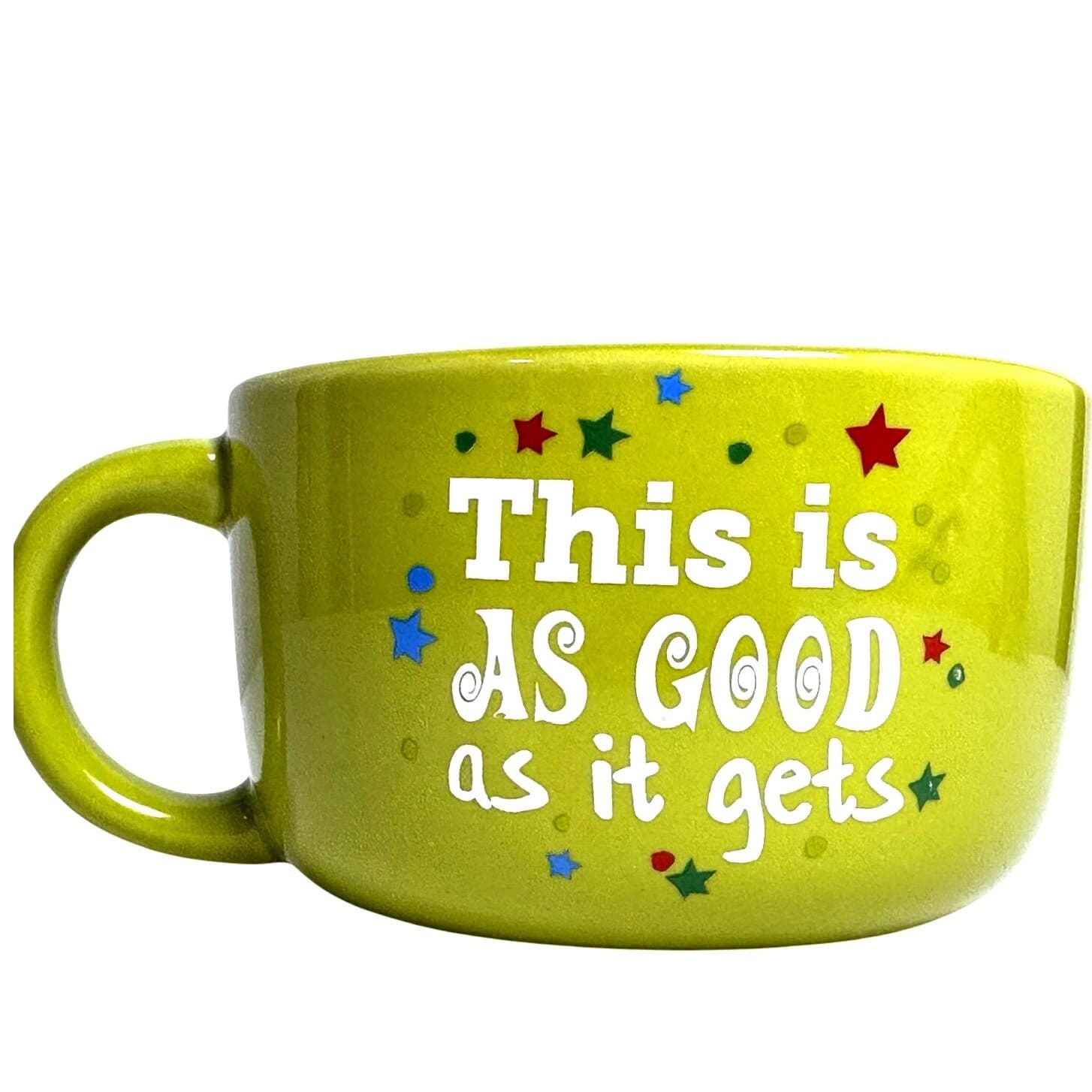 Sleigh Bell Bistro Grinch 2024 Holiday Ceramic 20 oz Latte Coffee Mug Adorable - Thumbnail 3