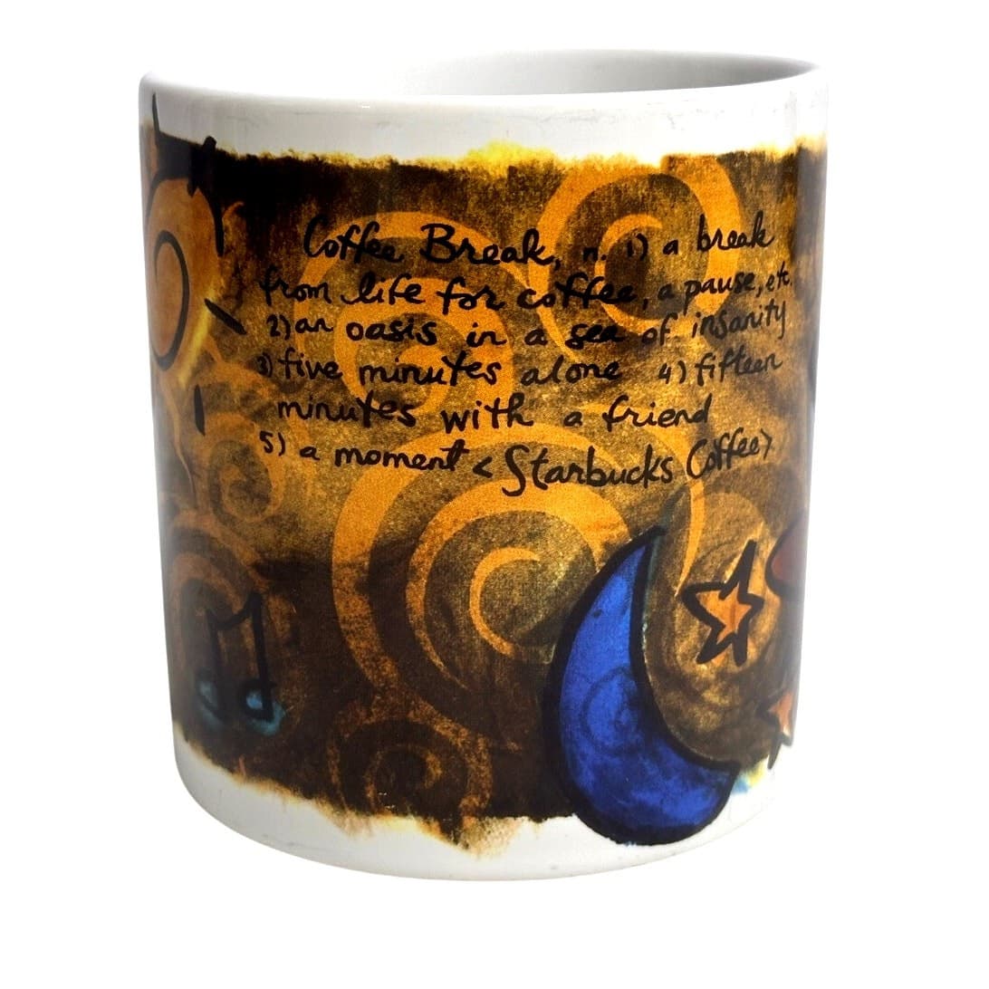 Starbucks 1998 Vintage Coffee Break Essentials Large 20 oz Coffee/Latte Mug - Thumbnail 2