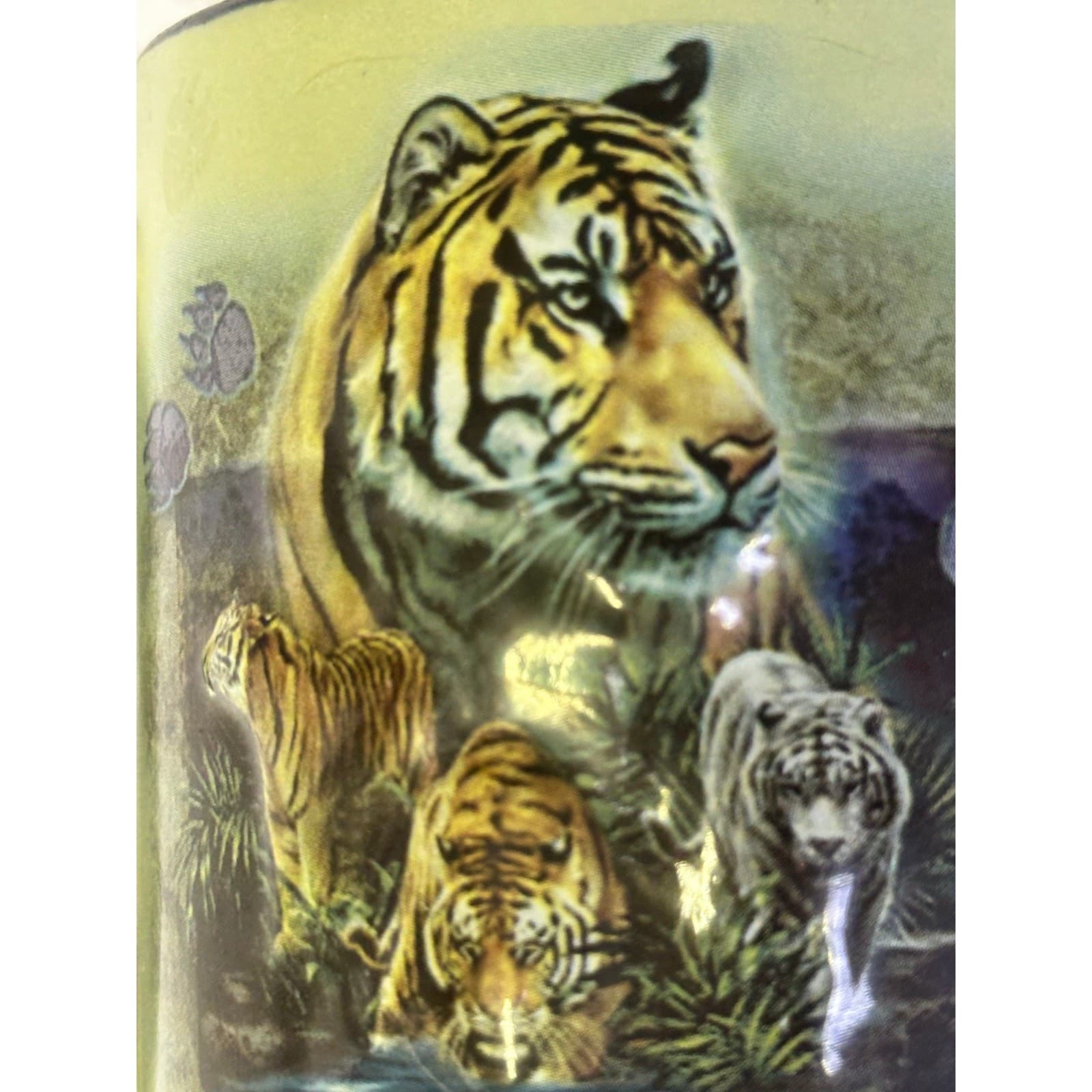 Busch Gardens Three-Dimensional Tigers Large Coffee Latte Cocoa Mugs-Set of 2 - Thumbnail 8