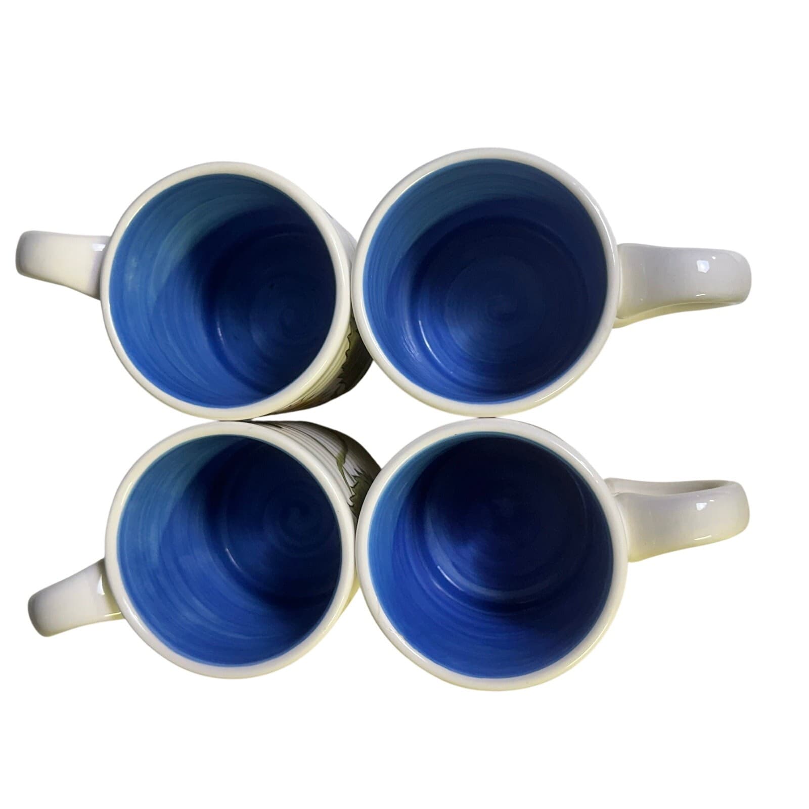 Pier 1 Sunflower Fields Earthenware Coffee Tea Latte Mugs-Set of 4 - Thumbnail 5
