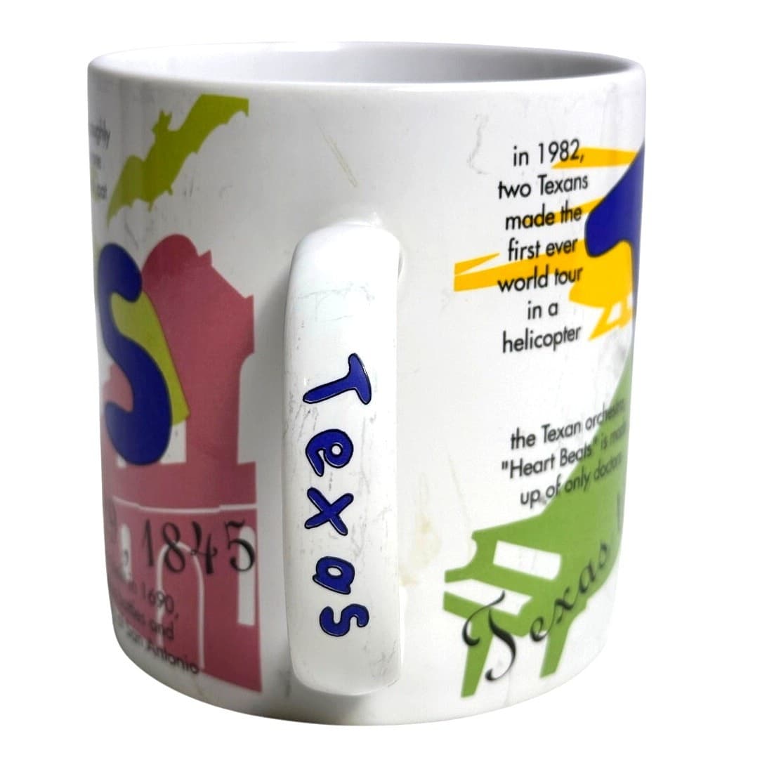Starbucks 1997 Vintage Texas States of Beans Retro 20 oz Coffee/Latte Mug - Thumbnail 4