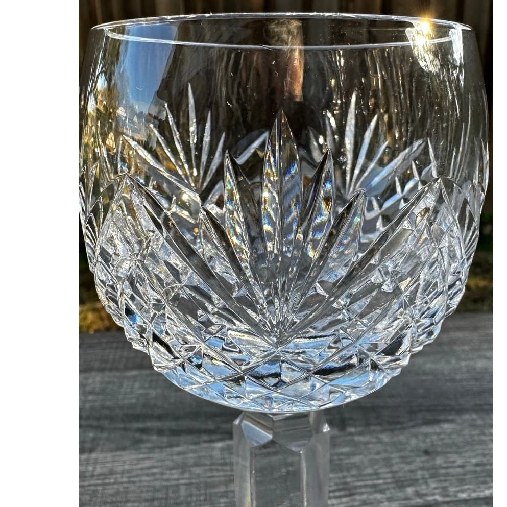 Tyrone Crystal Ireland 'Antrim' Balloon 7 3/8” Hock Wine Glass-Excellent - Thumbnail 2