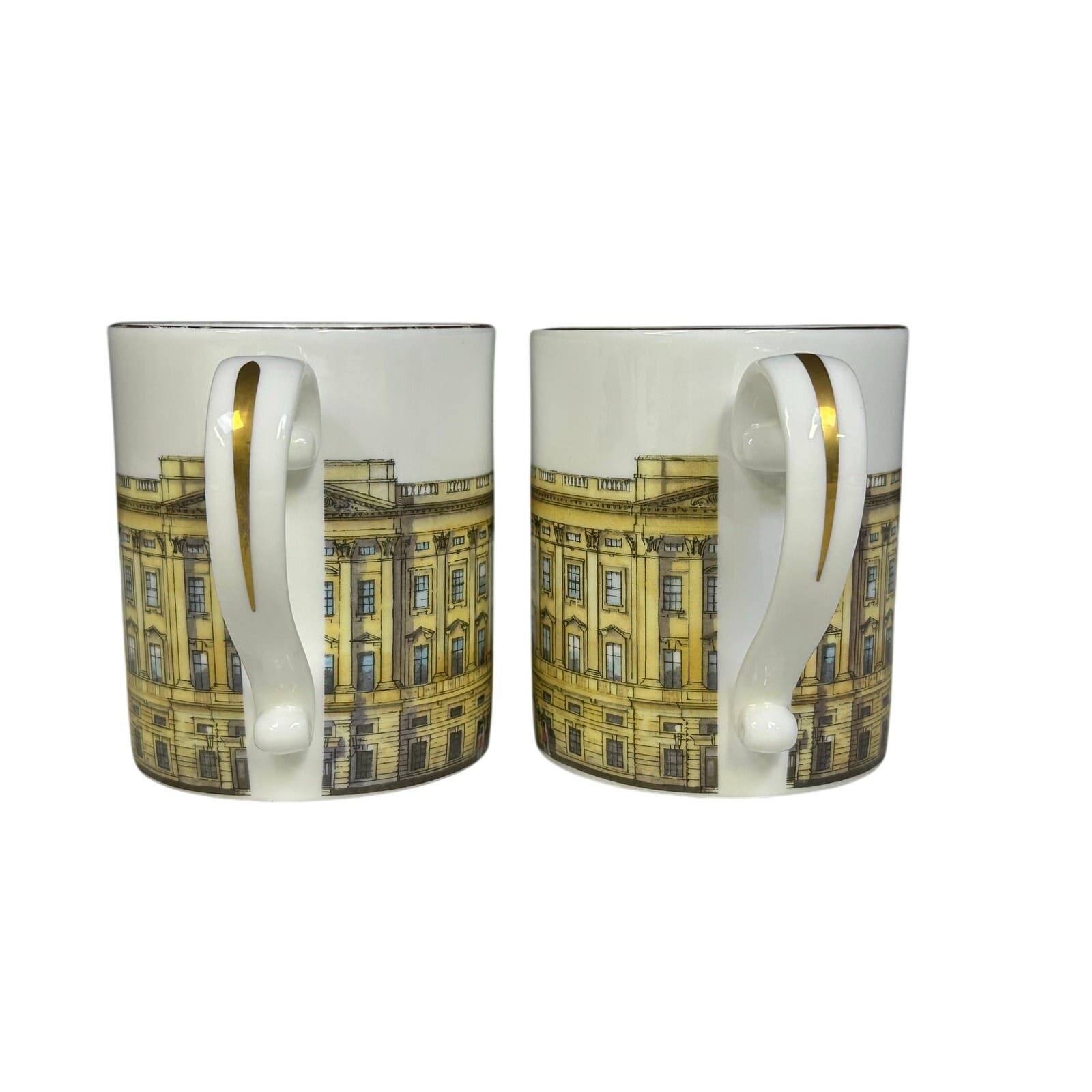 Buckingham Palace The Royal Collection Bone China Coffee Tea 3.75" Mugs-Set of 2 - Thumbnail 4
