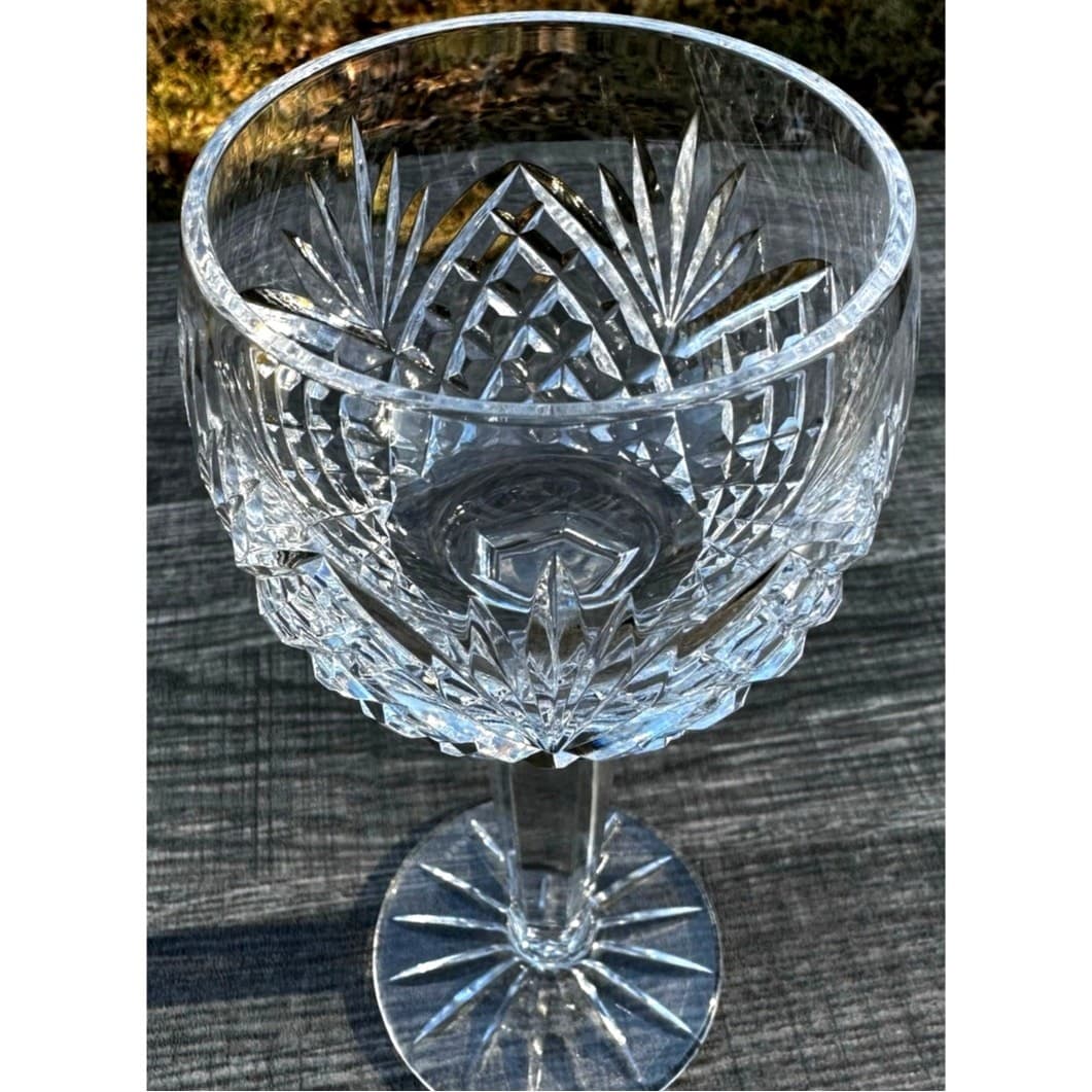 Tyrone Crystal Ireland 'Antrim' Balloon 7 3/8” Hock Wine Glass-Excellent - Thumbnail 6