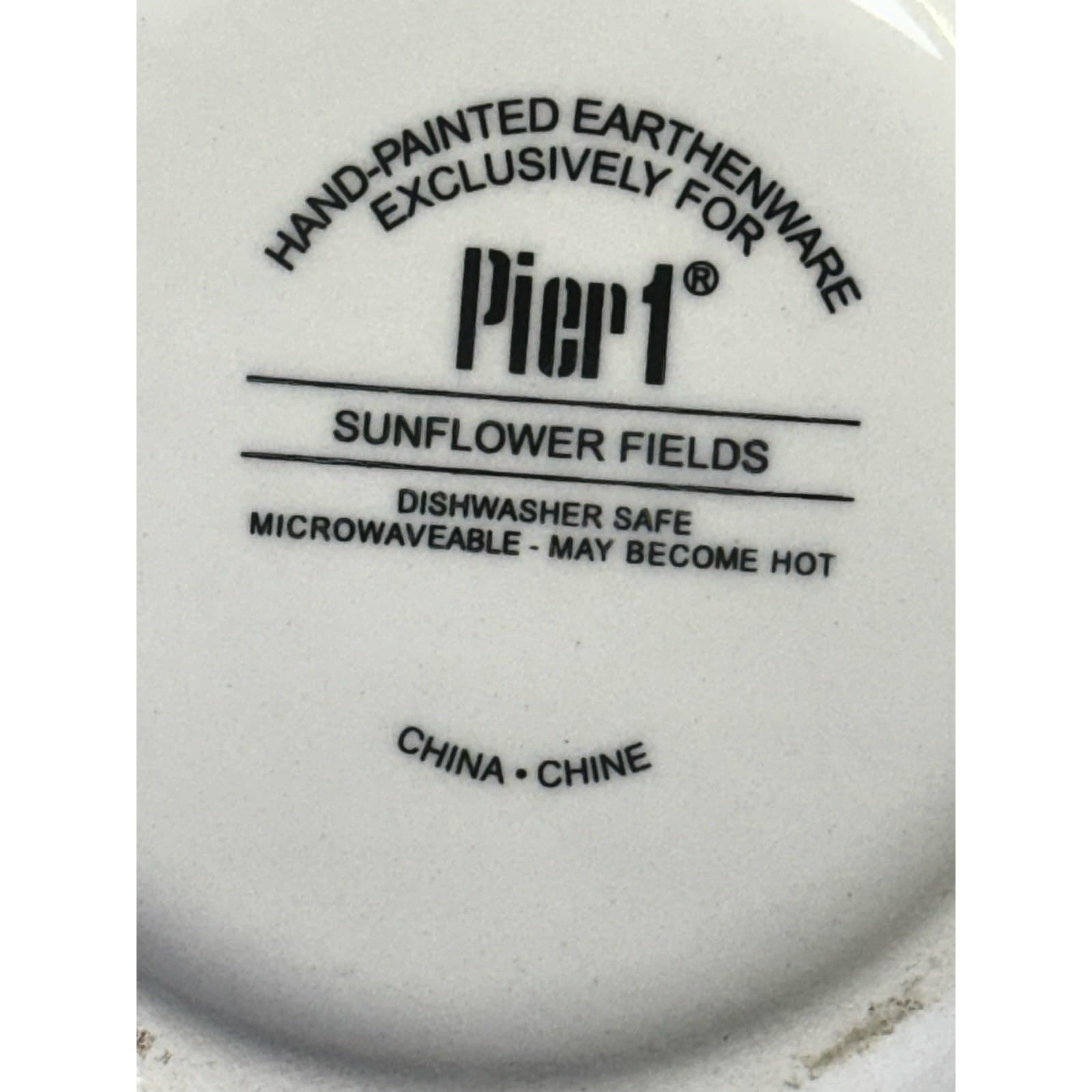 Pier 1 Sunflower Fields Earthenware Coffee Tea Latte Mugs-Set of 4 - Thumbnail 7