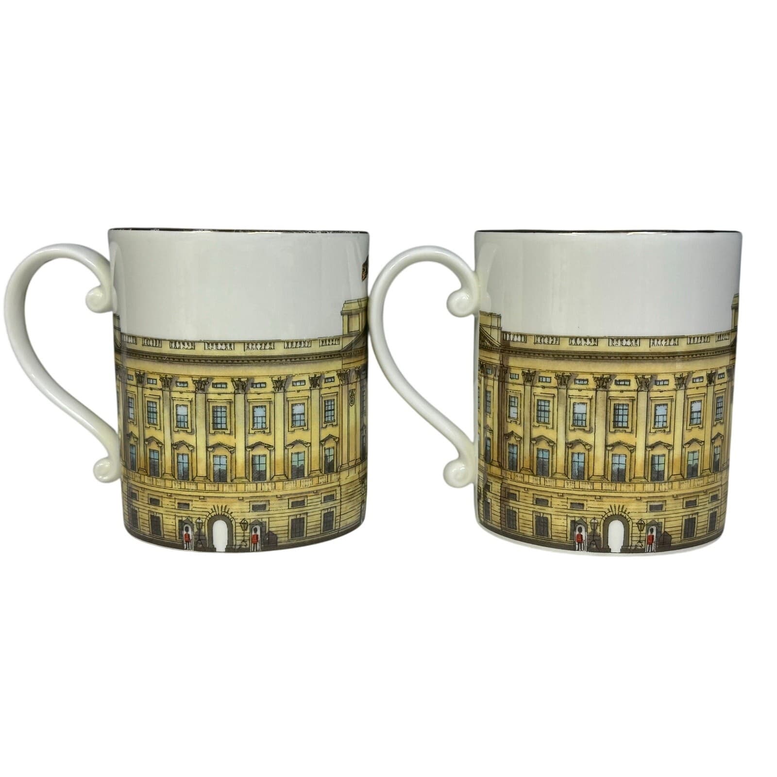 Buckingham Palace The Royal Collection Bone China Coffee Tea 3.75" Mugs-Set of 2 - Thumbnail 3