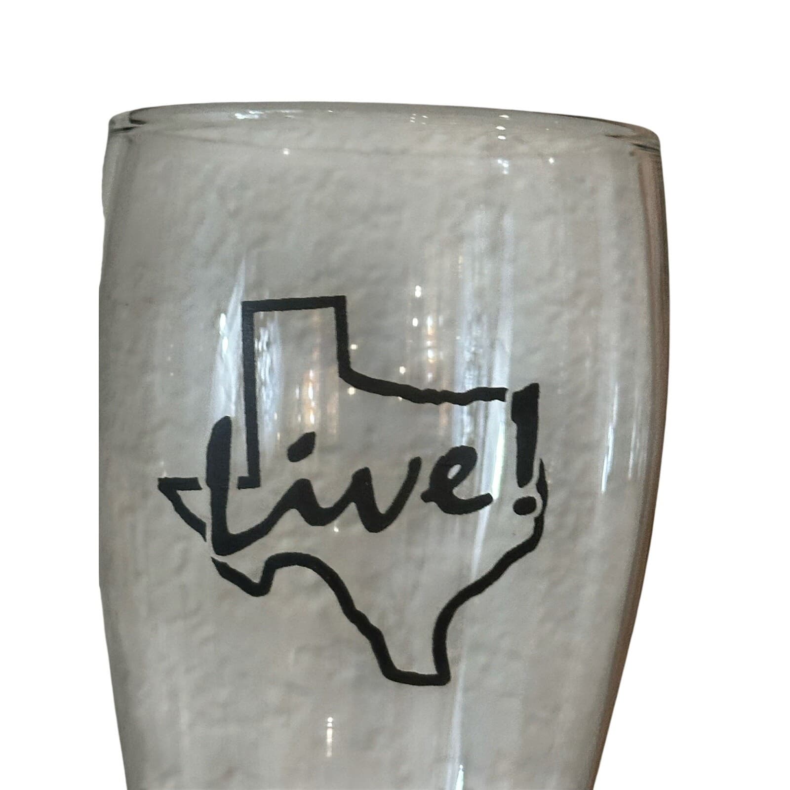Texas Live Sports & Social Arlington Texas Clear Glass 9" Beer Glasses Set of 4 - Thumbnail 2
