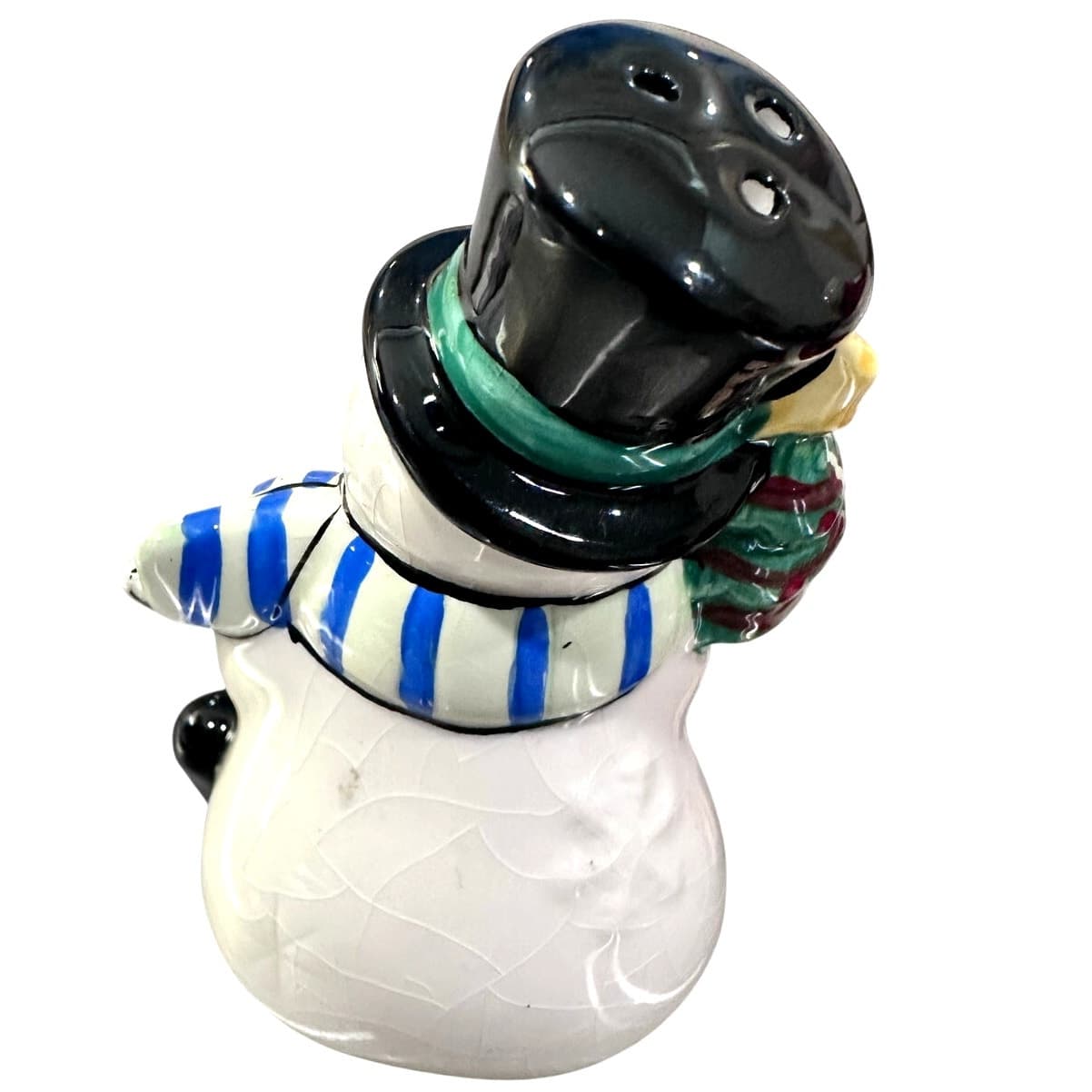 Fitz and Floyd 2011 Bright and Merry Santa Snowman Salt and Pepper Shakers Set! - Thumbnail 4
