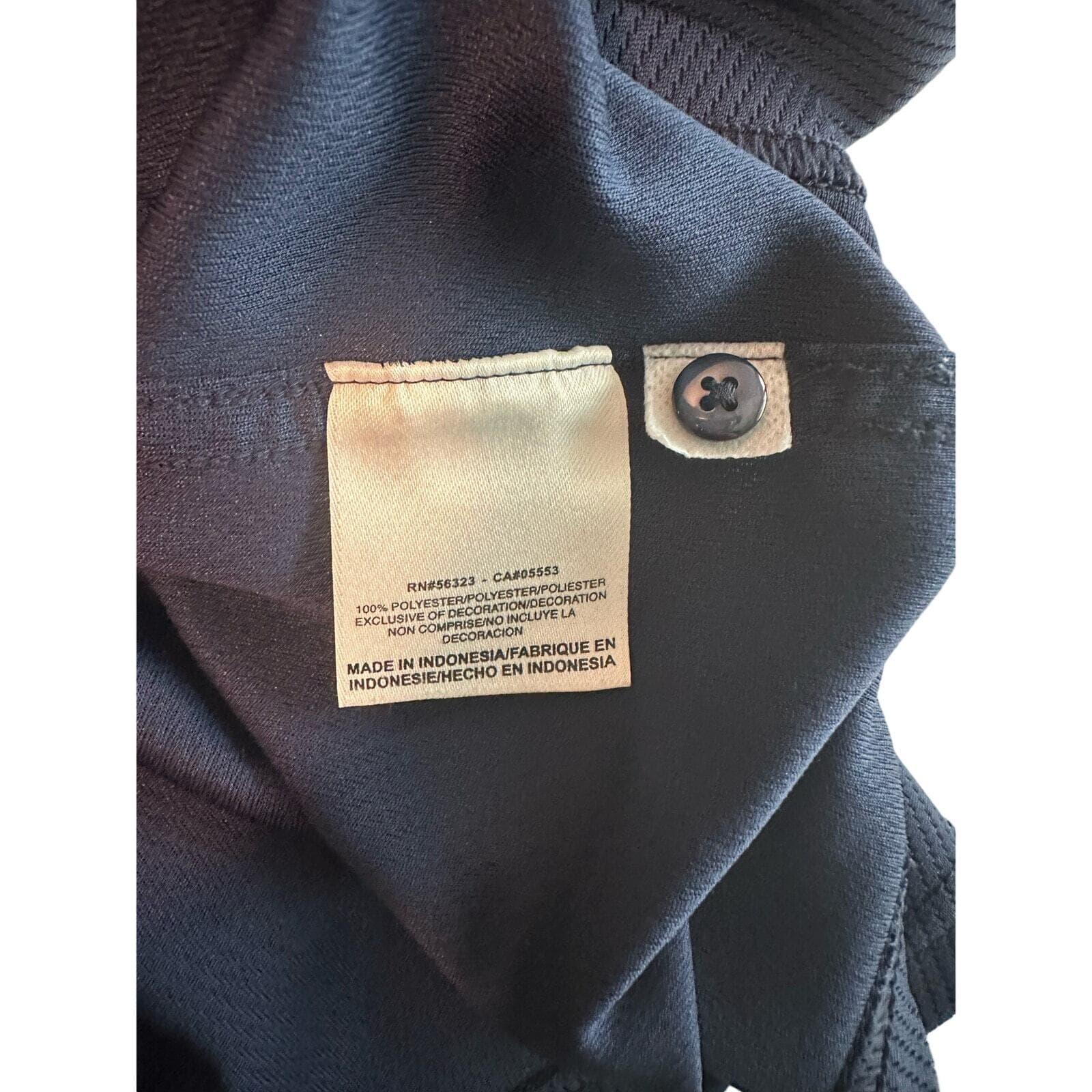 Nike Dri-Fit Regents Football Golf Shirt Navy Blue XL - Thumbnail 6