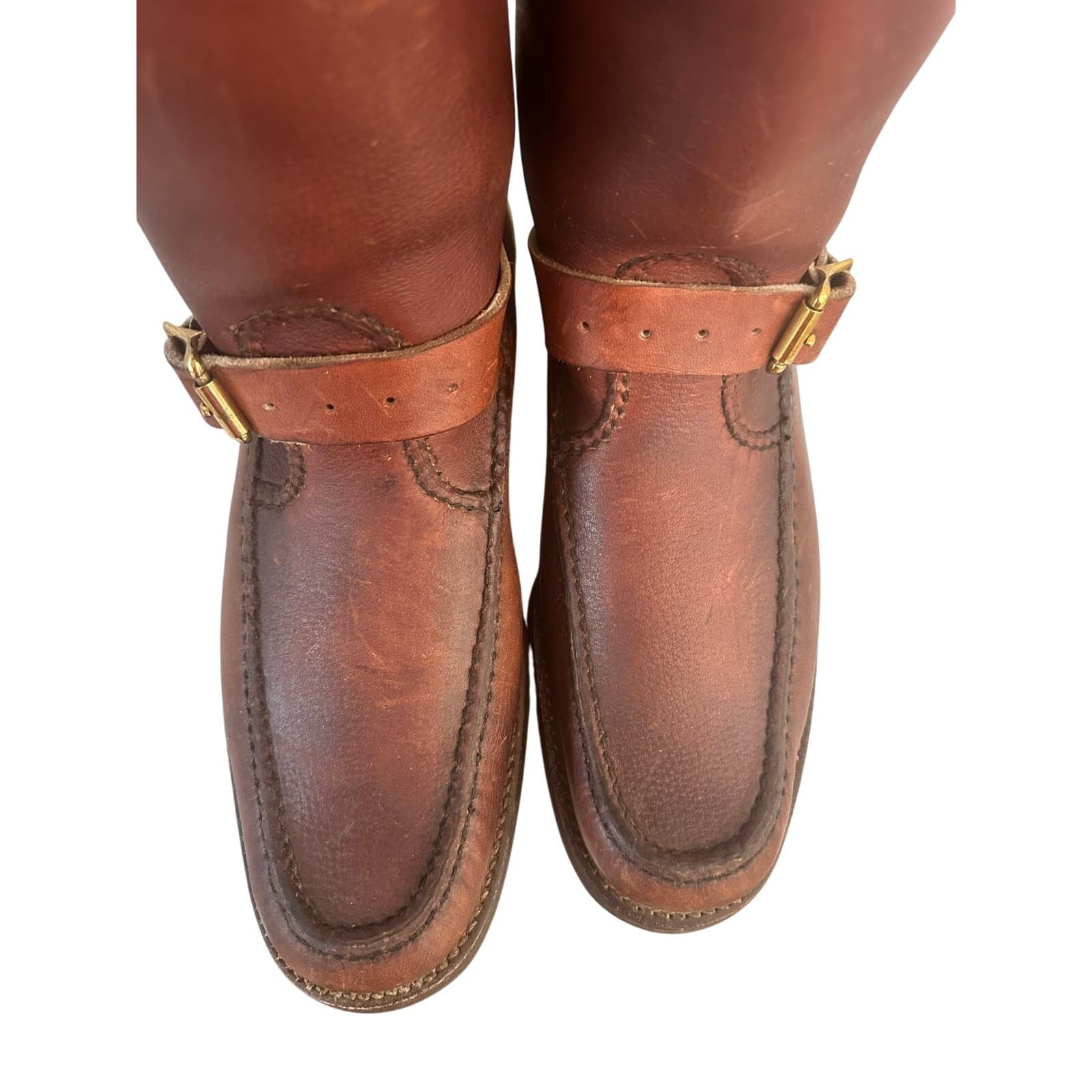 Gokey USA Vintage 'Botte Sauvage' Snake Proof 17" Boots Men Size 8.5 B-Excellent - Thumbnail 6