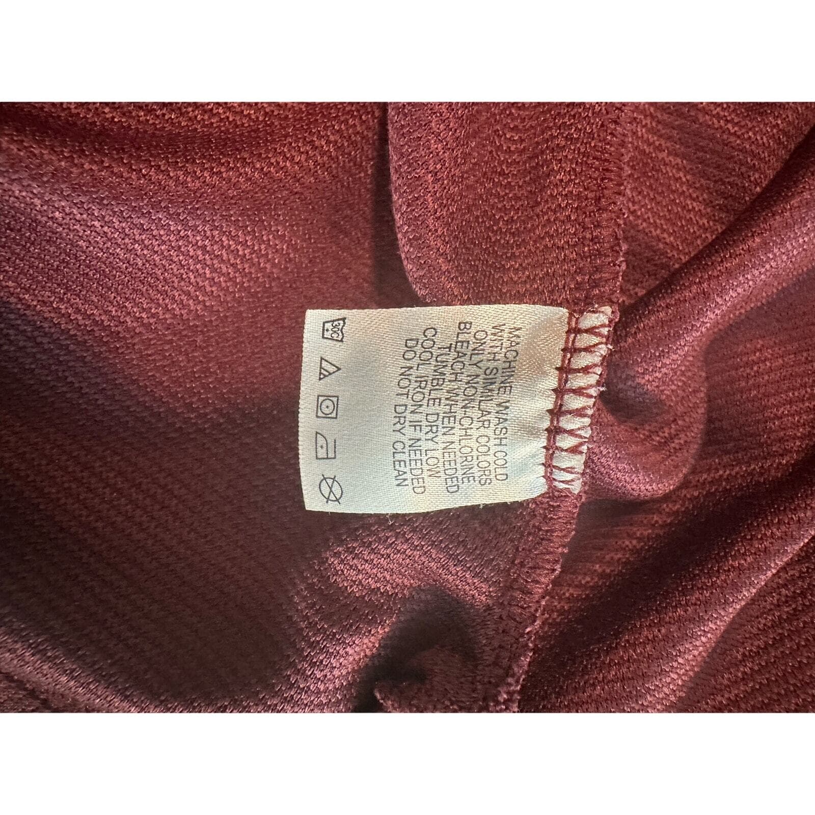 Reebok Playdry Golf Shirt Maroon XL - Thumbnail 5
