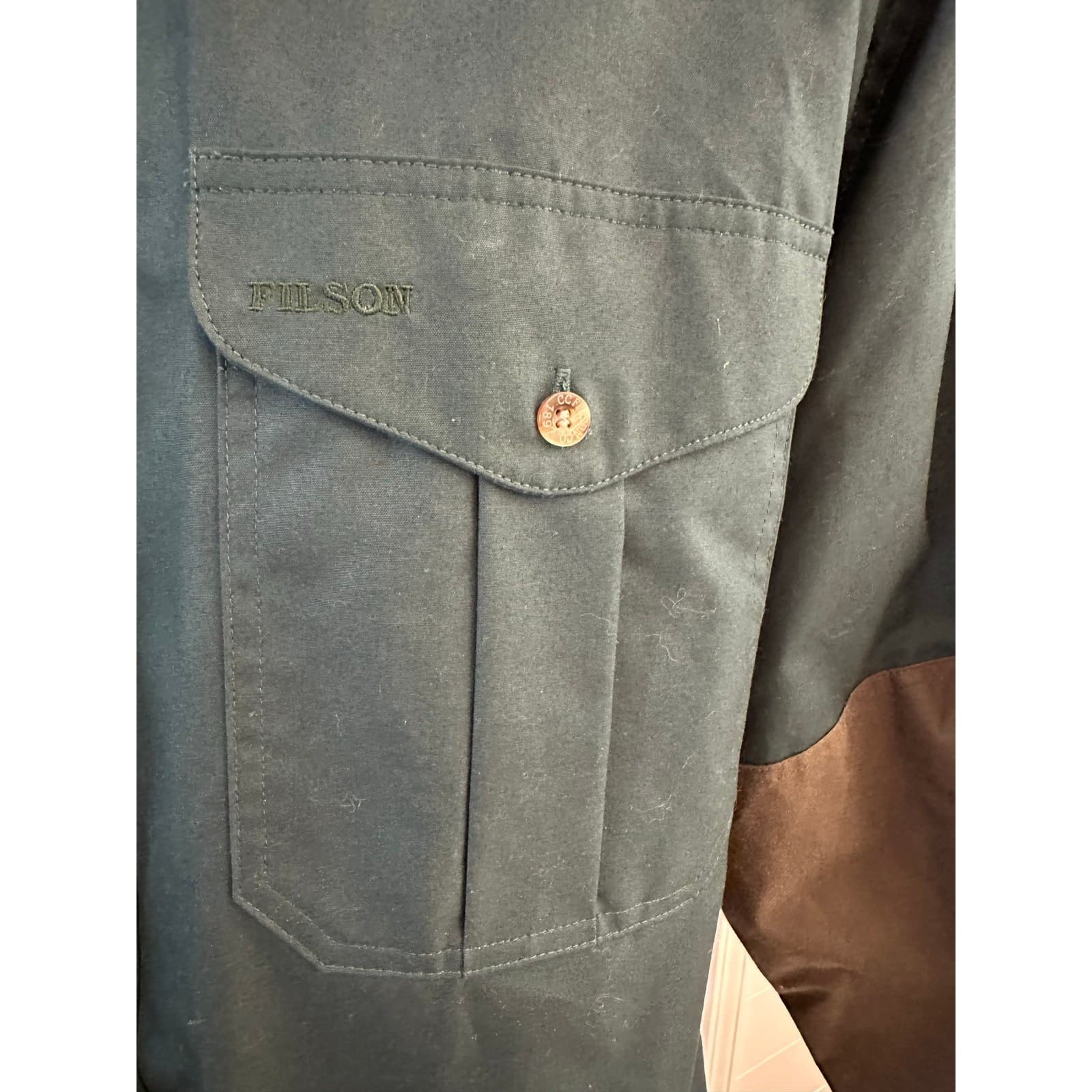 Filson 550 Padded Long Sleeve Heavy 100% Cotton Shooting Shirt Men's Size L - Thumbnail 3